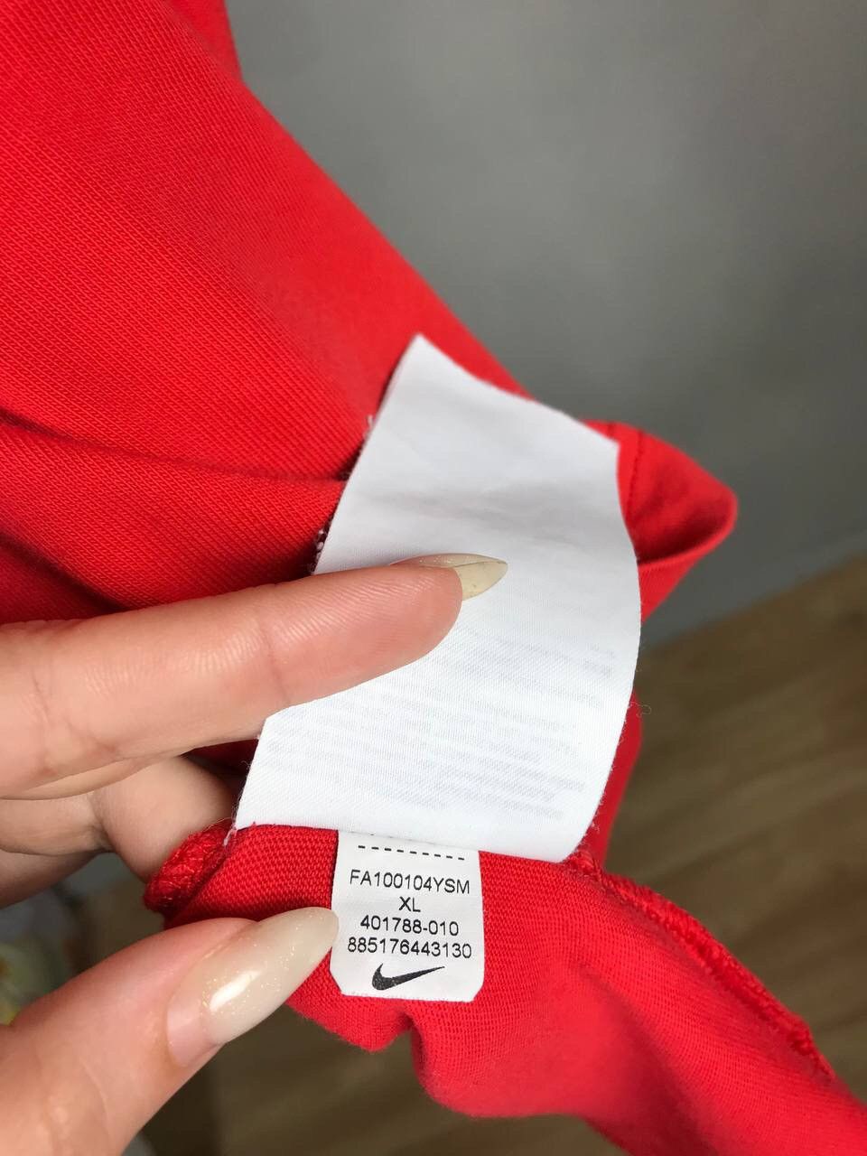 Nike × Vintage Nike swoosh streetwear vintage red tee Size US XL / EU 56 / 4 - 4 Thumbnail