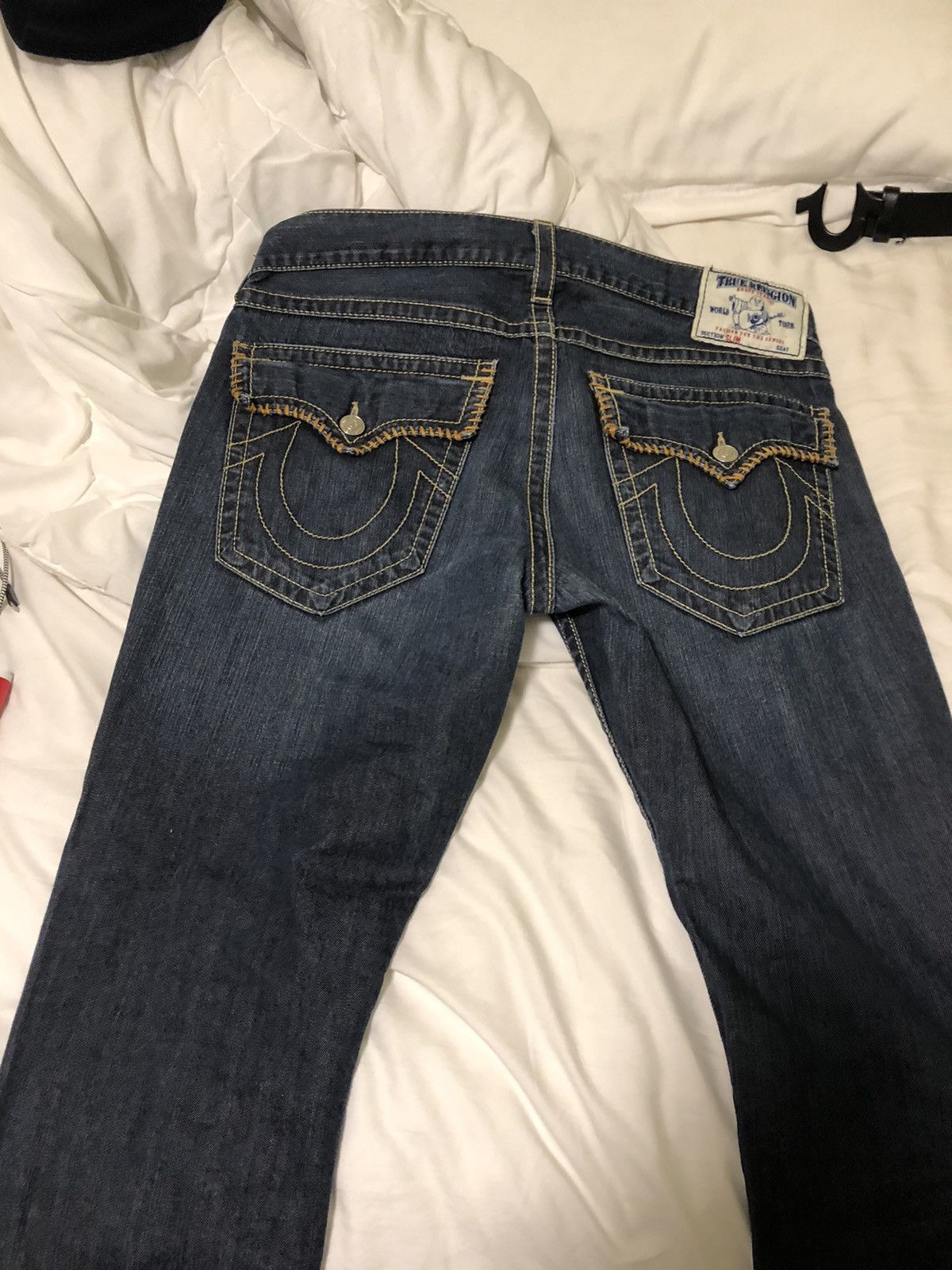 True religion yellow jeans hotsell