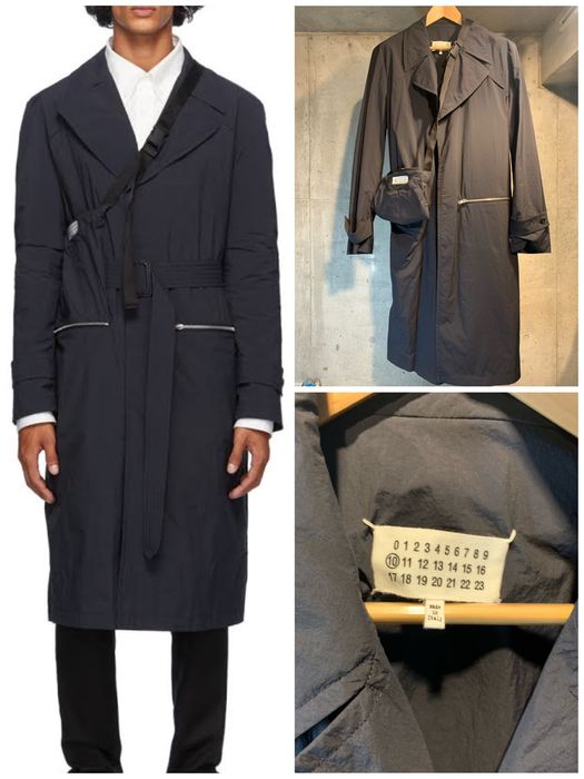 Maison Margiela Maison Margiela Nylon Rain Trench Coat with