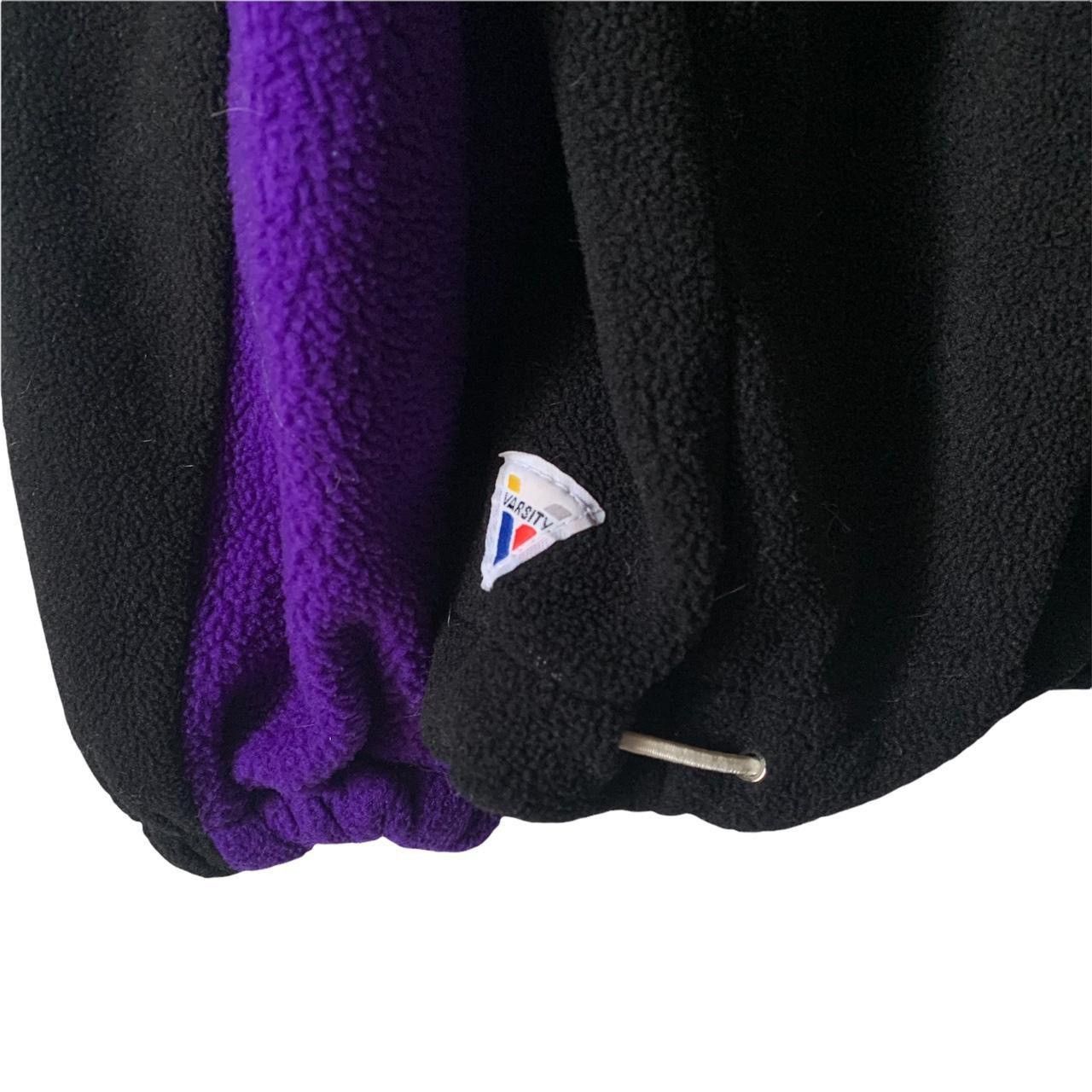Vintage 90s Rattlers color block fleece pull over jacket