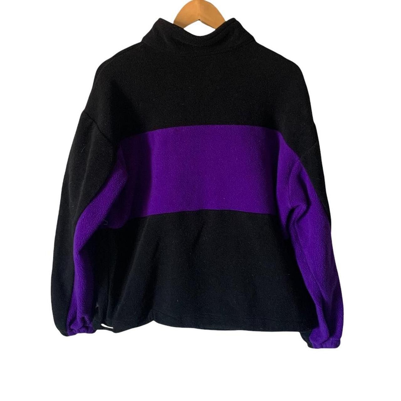 Vintage 90s Rattlers color block fleece pull over jacket