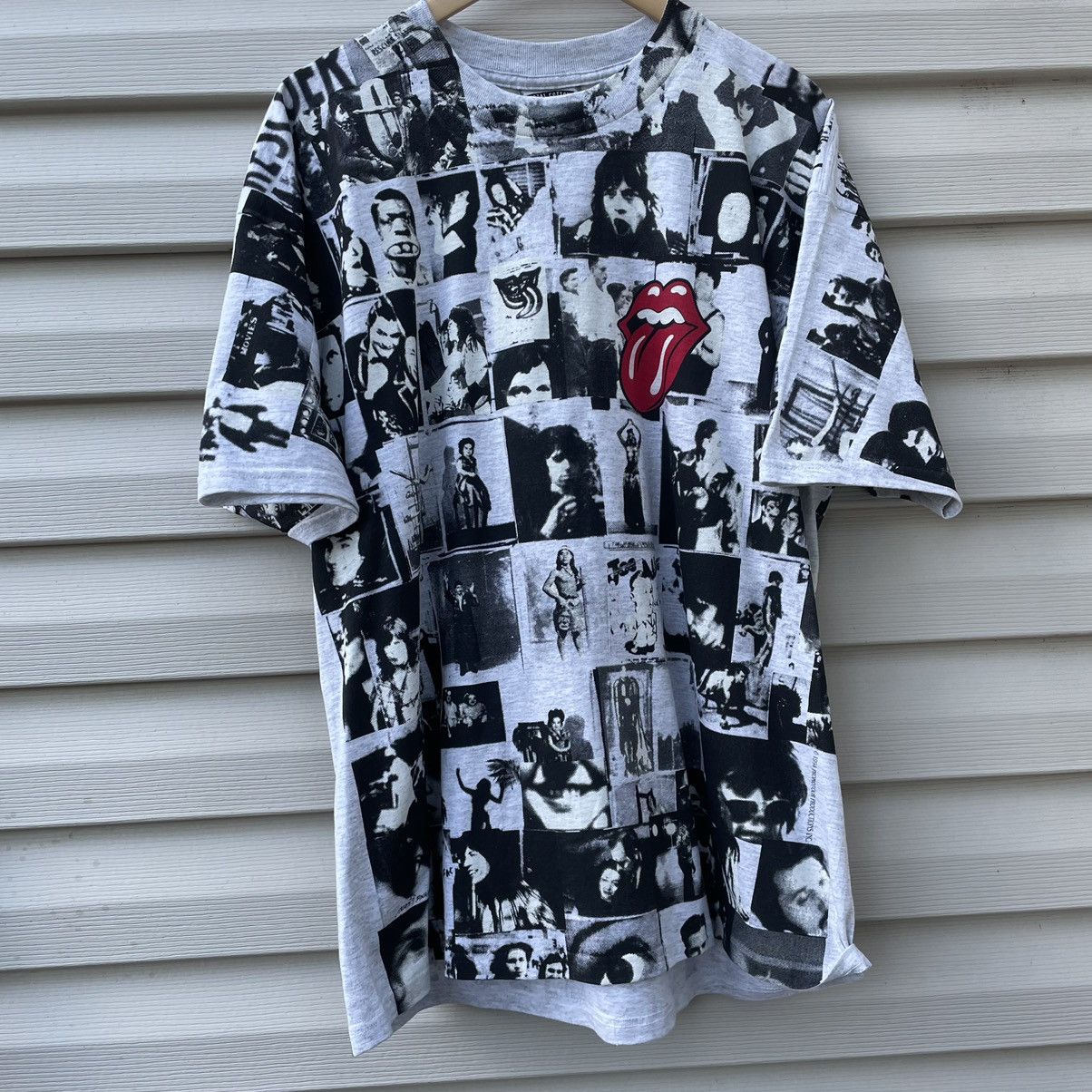 T-shirt Oversize Noir The Rolling Stones Exile On Main St - Taille M - Homme - 100% Coton
