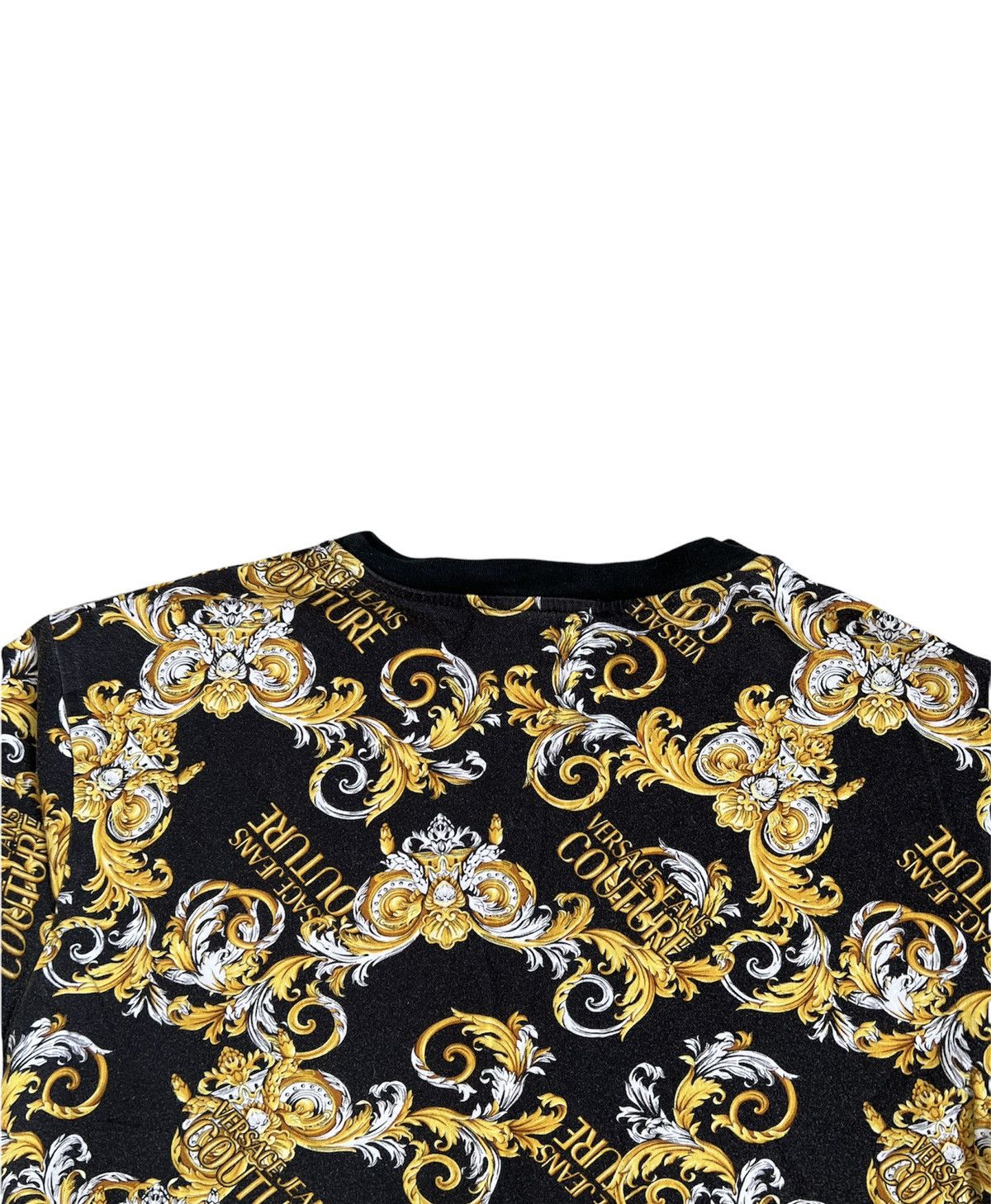 Versace × Versace Jeans Couture 🔥Versace Multi Logo T-shirt/Versace Barocco Printed T-shirt Size US S / EU 44-46 / 1 - 13 Thumbnail