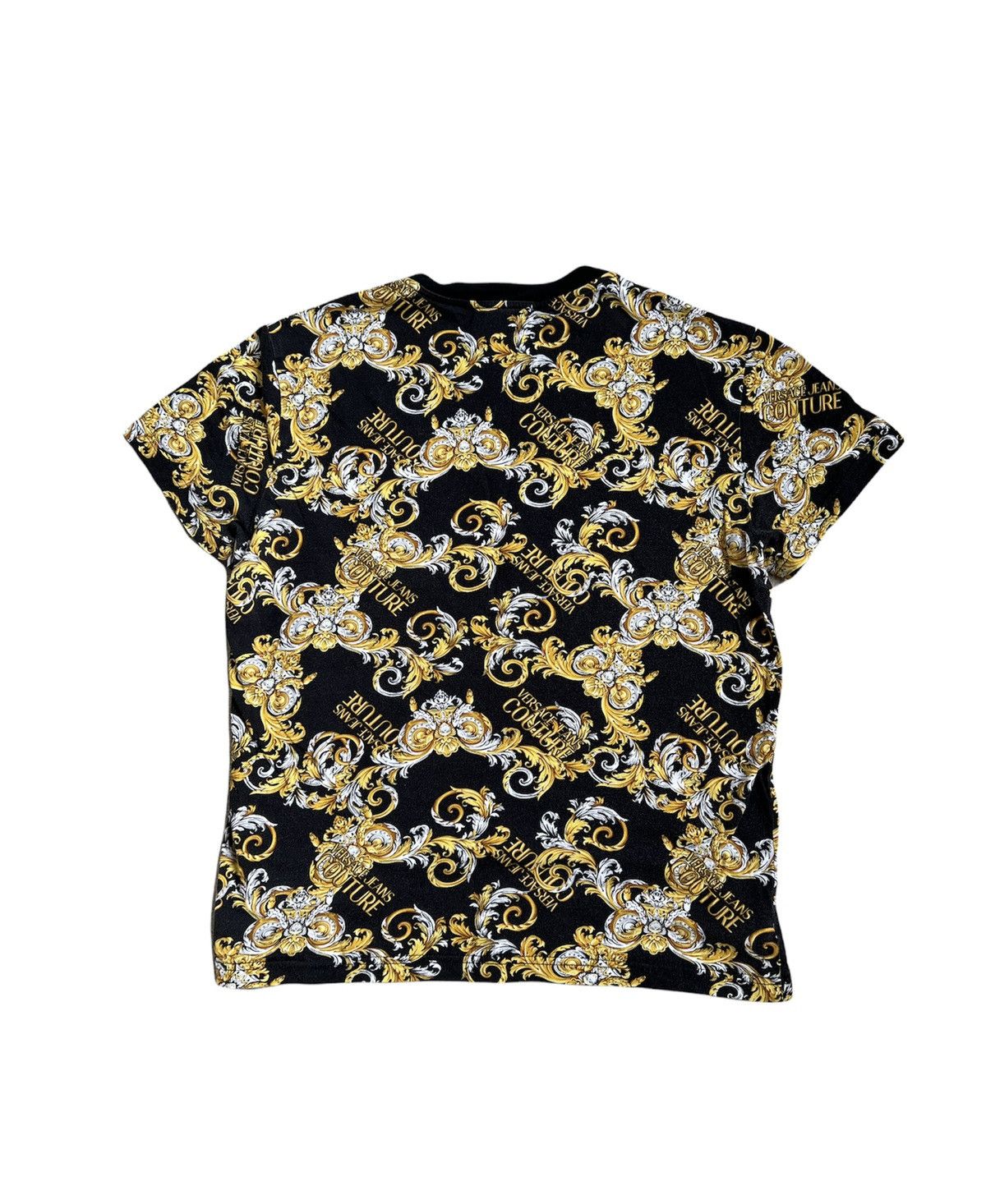 Versace × Versace Jeans Couture 🔥Versace Multi Logo T-shirt/Versace Barocco Printed T-shirt Size US S / EU 44-46 / 1 - 11 Thumbnail