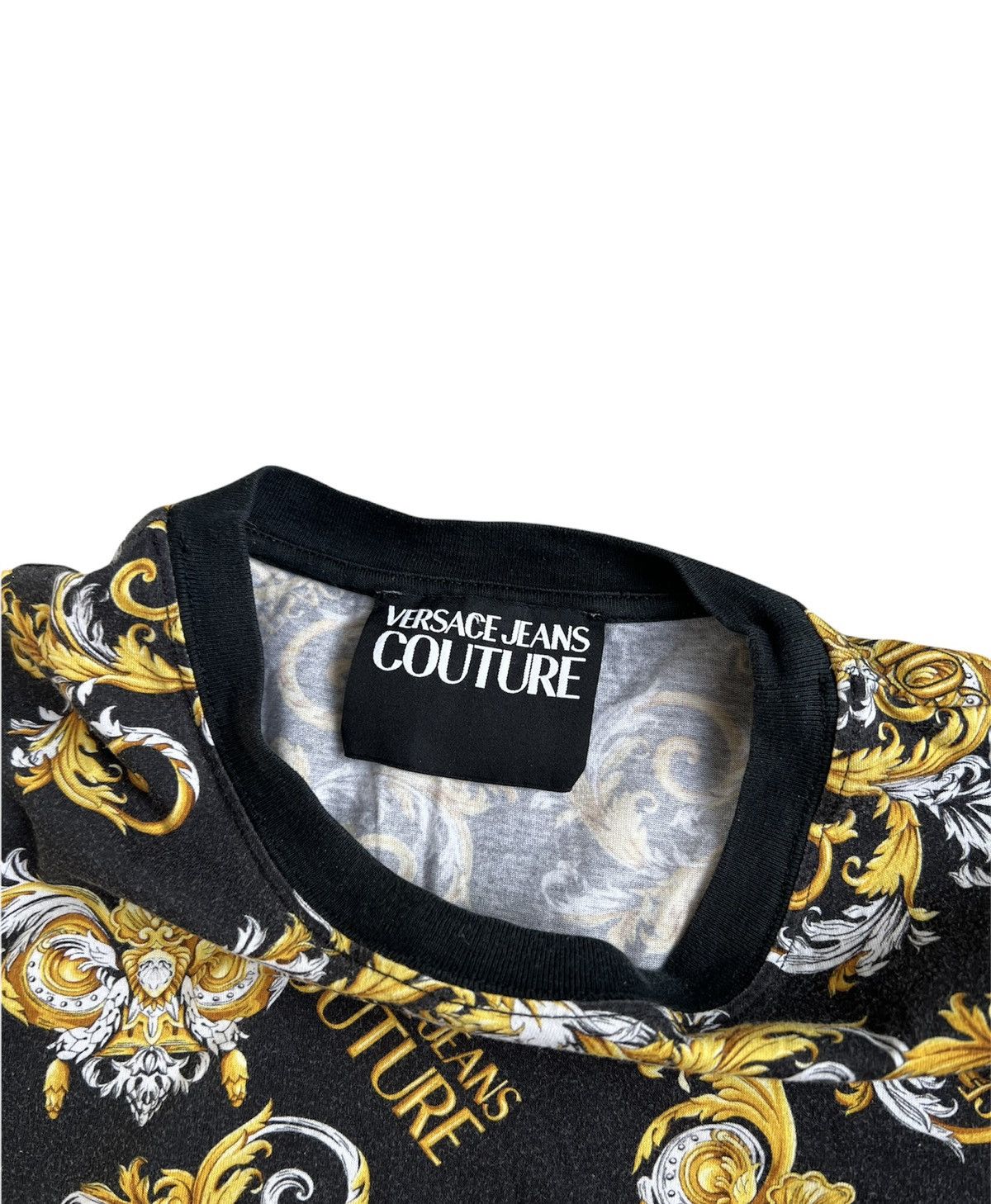 Versace × Versace Jeans Couture 🔥Versace Multi Logo T-shirt/Versace Barocco Printed T-shirt Size US S / EU 44-46 / 1 - 6 Thumbnail