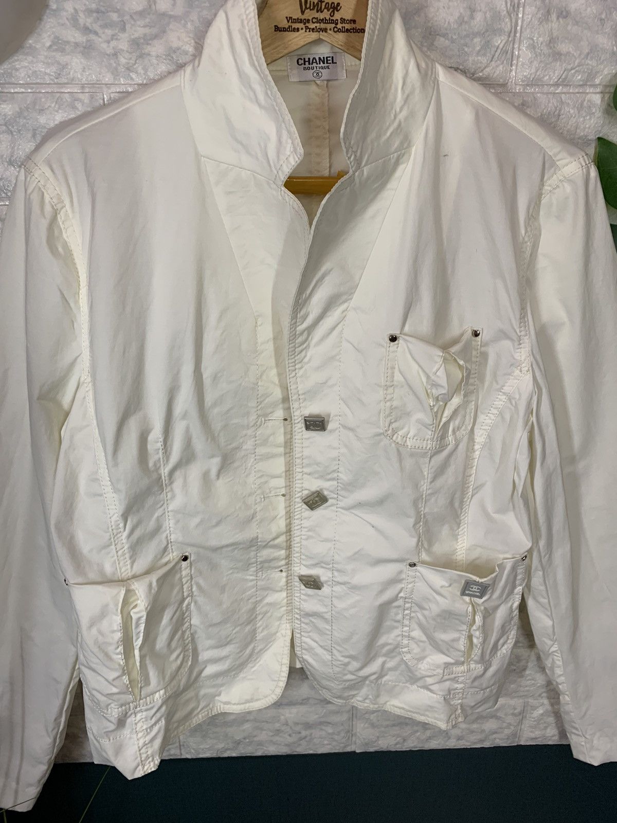 Chanel × Vintage 🔥STEAL🔥 Jacket Chanel Boutique For Women Size 40R - 2 Thumbnail
