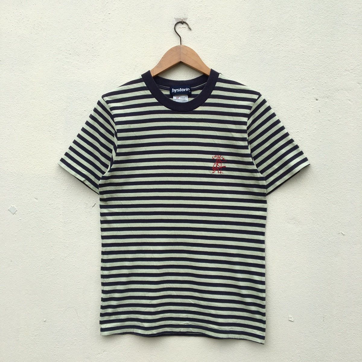 Hysteric Glamour × Vintage Vintage HYSTERIC GLAMOUR CHILLIN STRIPE T-shirt Size US S / EU 44-46 / 1 - 1 Thumbnail