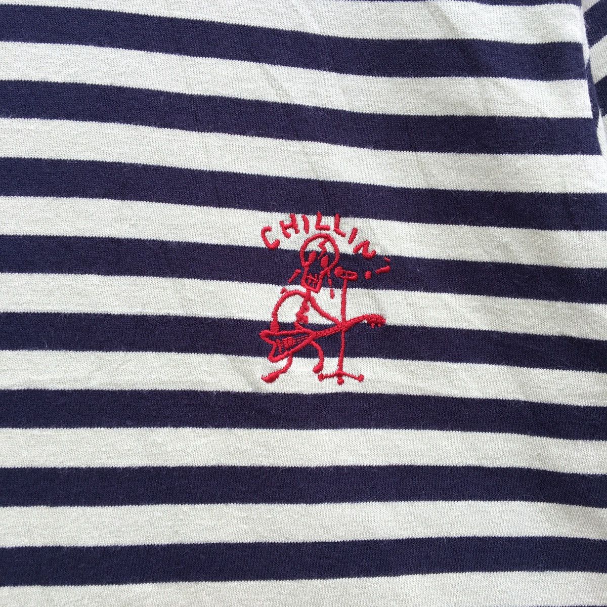 Hysteric Glamour × Vintage Vintage HYSTERIC GLAMOUR CHILLIN STRIPE T-shirt Size US S / EU 44-46 / 1 - 5 Thumbnail