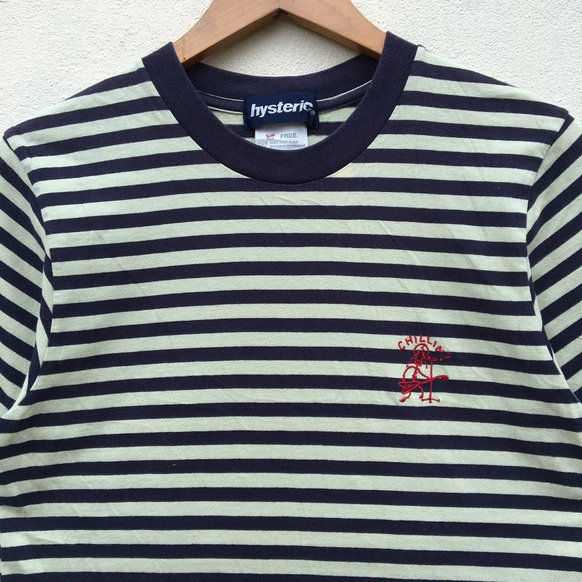 Hysteric Glamour × Vintage Vintage HYSTERIC GLAMOUR CHILLIN STRIPE T-shirt Size US S / EU 44-46 / 1 - 2 Thumbnail