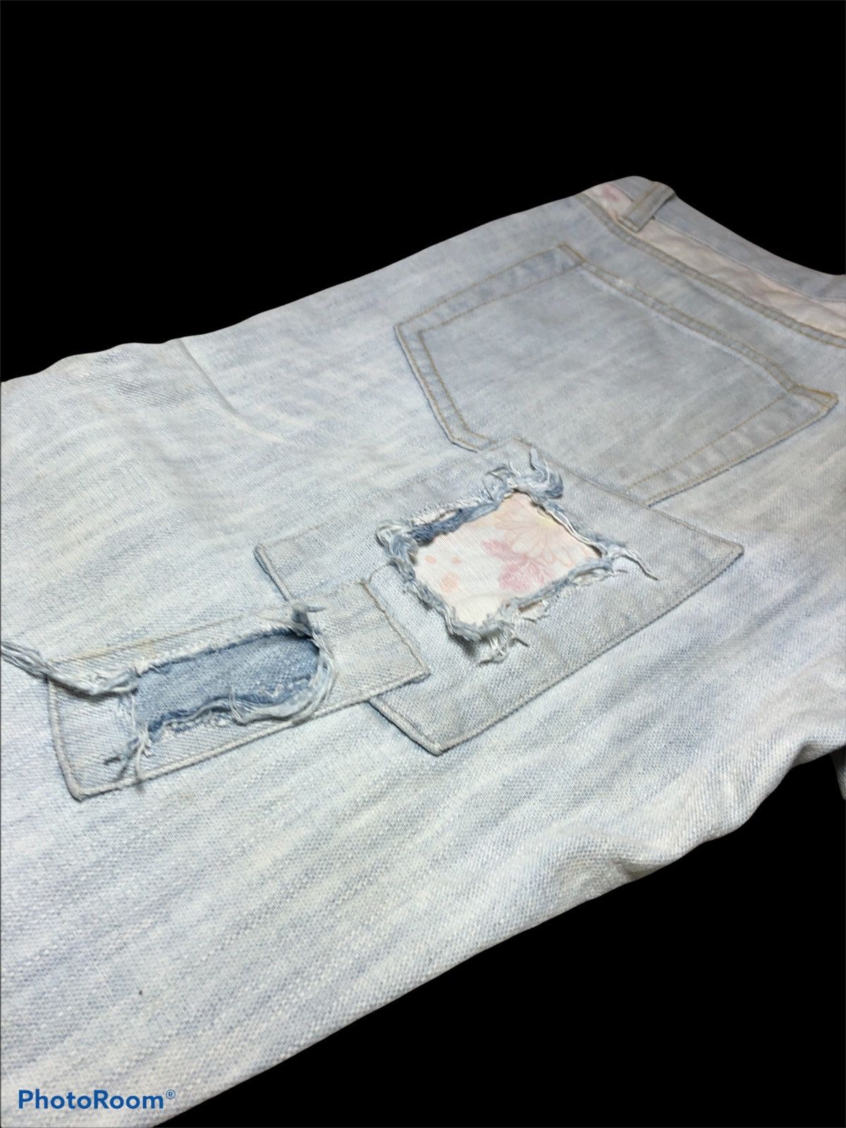 If Six Was Nine JAPANESSE PATCHES DISTRESSED DENIM Size US 34 / EU 50 - 9 Thumbnail