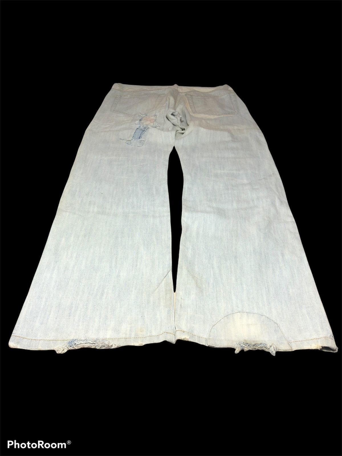 If Six Was Nine JAPANESSE PATCHES DISTRESSED DENIM Size US 34 / EU 50 - 4 Thumbnail