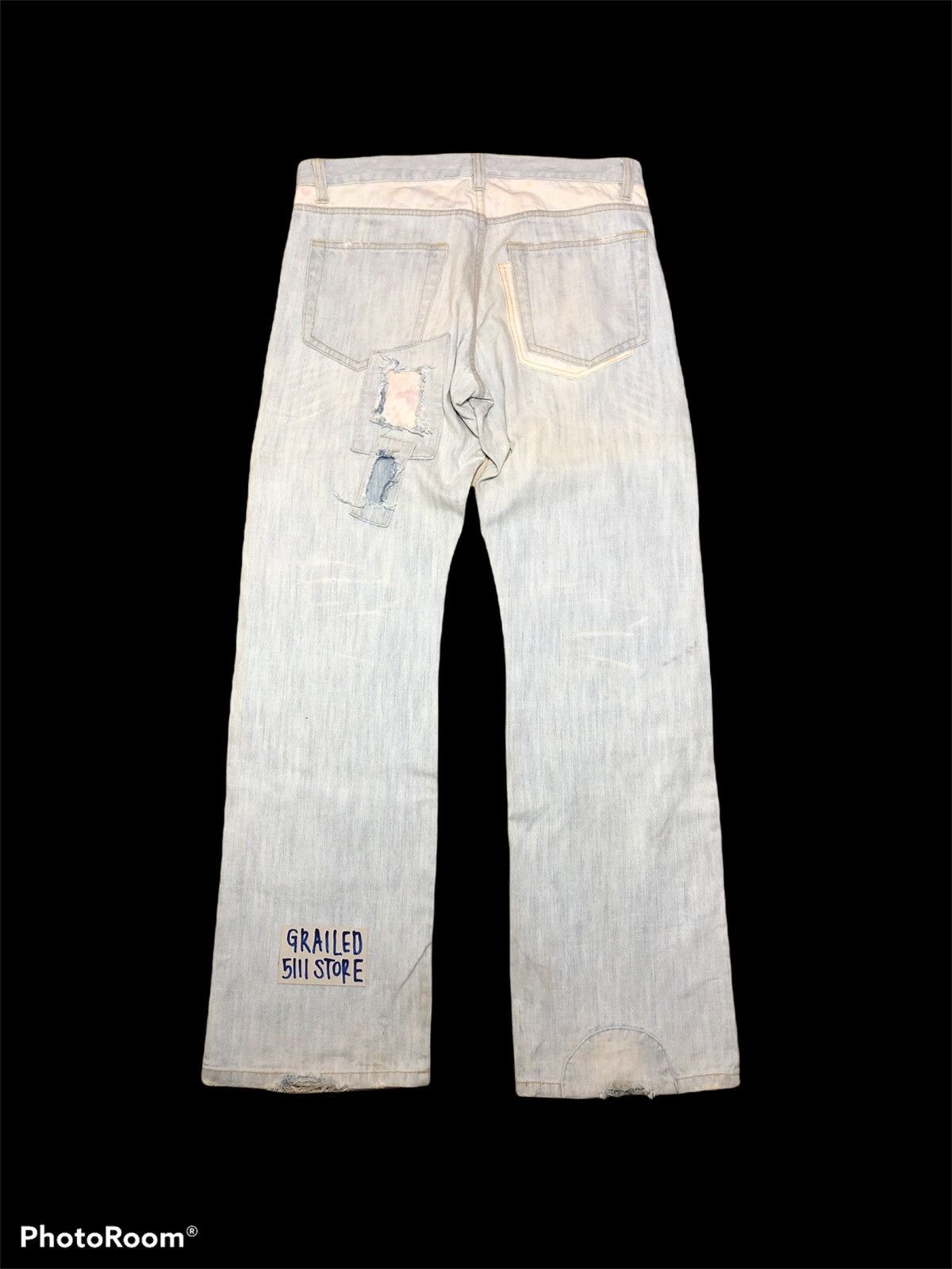 If Six Was Nine JAPANESSE PATCHES DISTRESSED DENIM Size US 34 / EU 50 - 2 Thumbnail