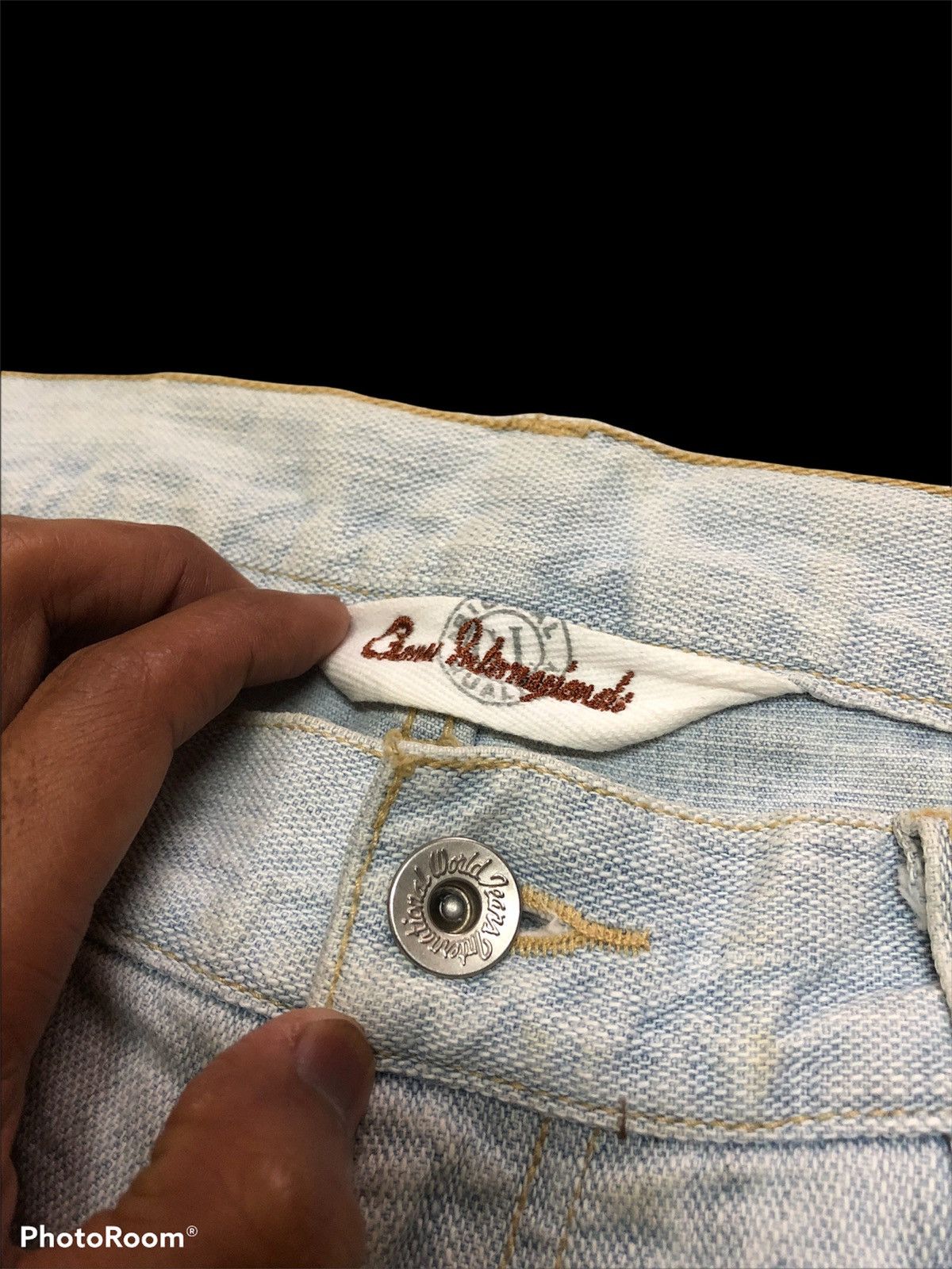 If Six Was Nine JAPANESSE PATCHES DISTRESSED DENIM Size US 34 / EU 50 - 7 Thumbnail
