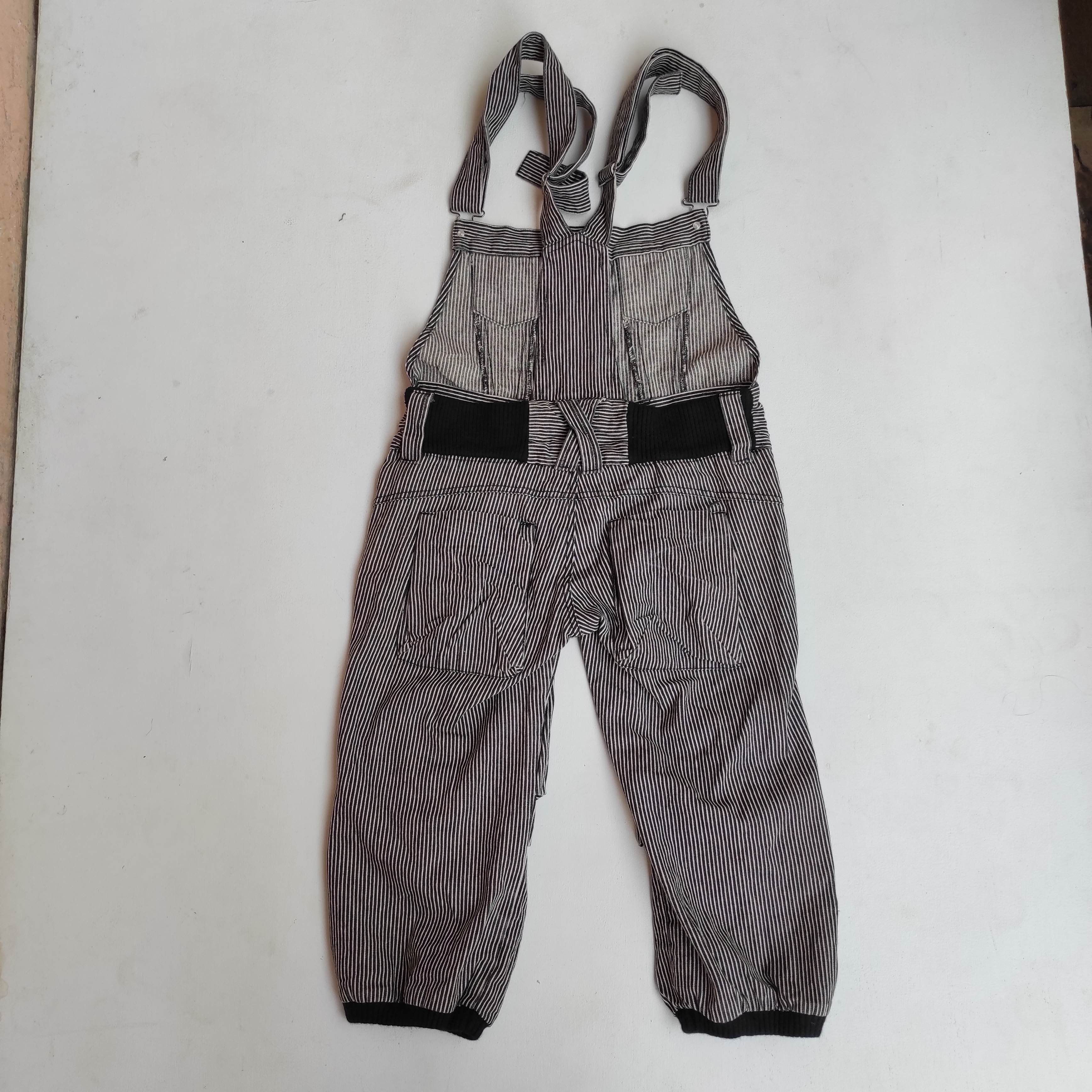 Japanese Brand Vintage Dig Deep Overall Jumpsuit Hickory Stripe Denim Size US 28 / EU 44 - 11 Thumbnail