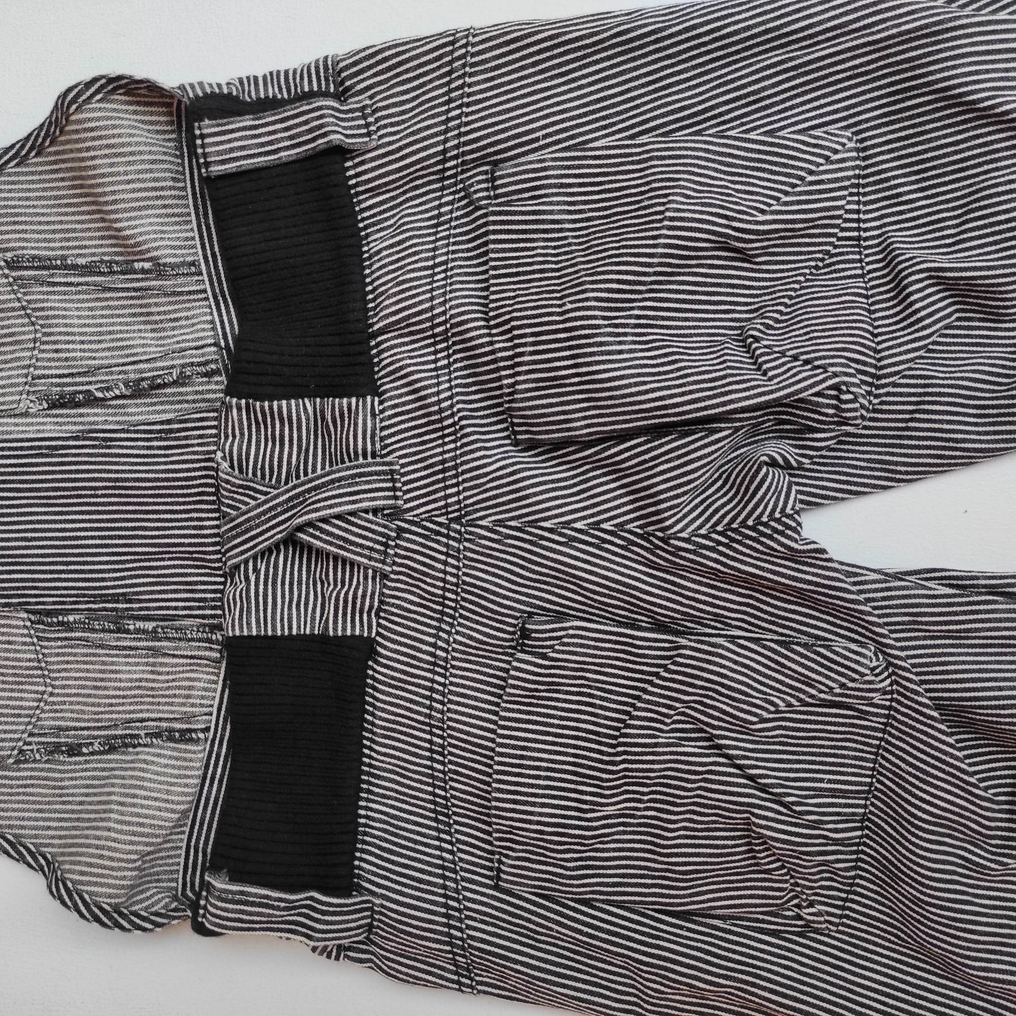 Japanese Brand Vintage Dig Deep Overall Jumpsuit Hickory Stripe Denim Size US 28 / EU 44 - 13 Thumbnail