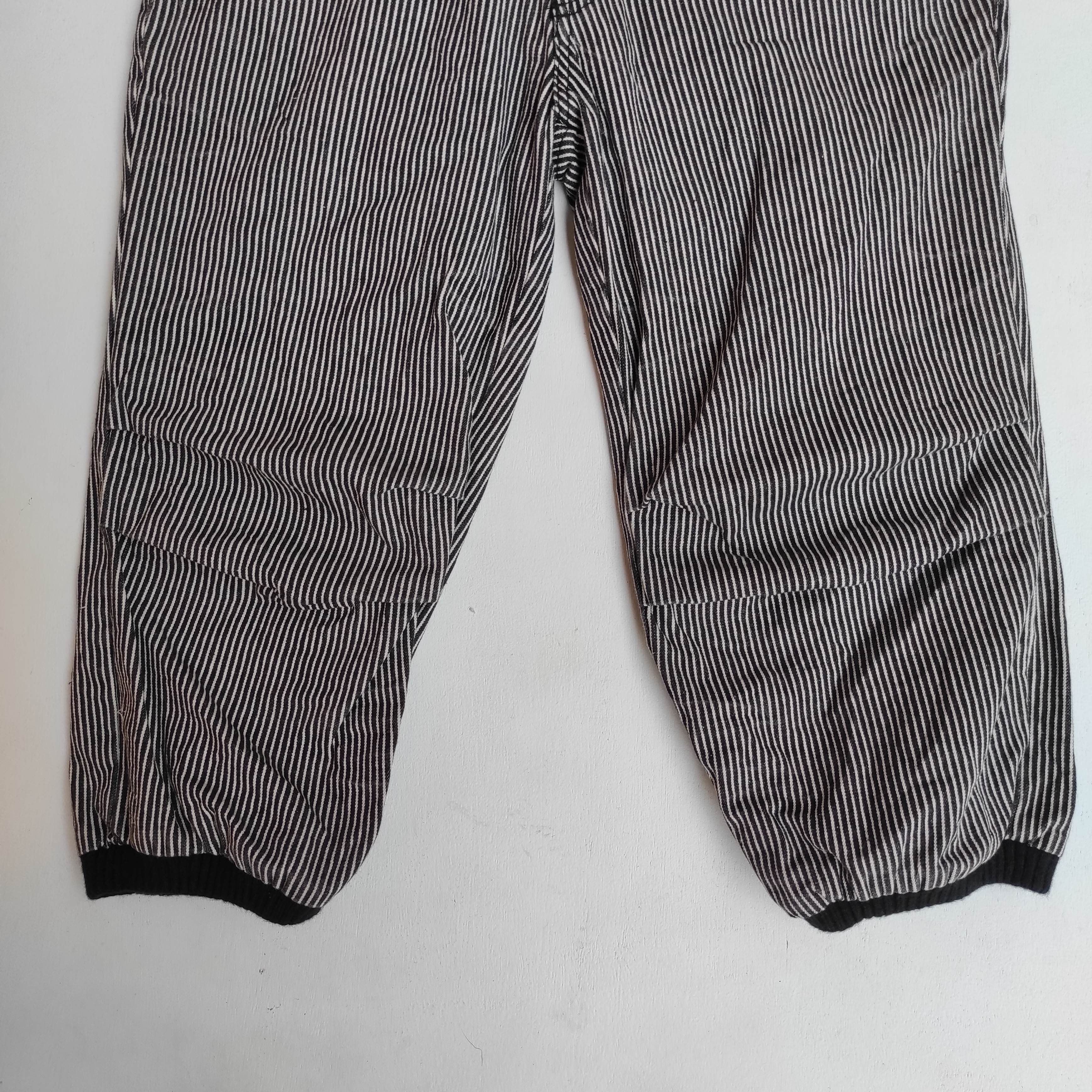 Japanese Brand Vintage Dig Deep Overall Jumpsuit Hickory Stripe Denim Size US 28 / EU 44 - 3 Thumbnail