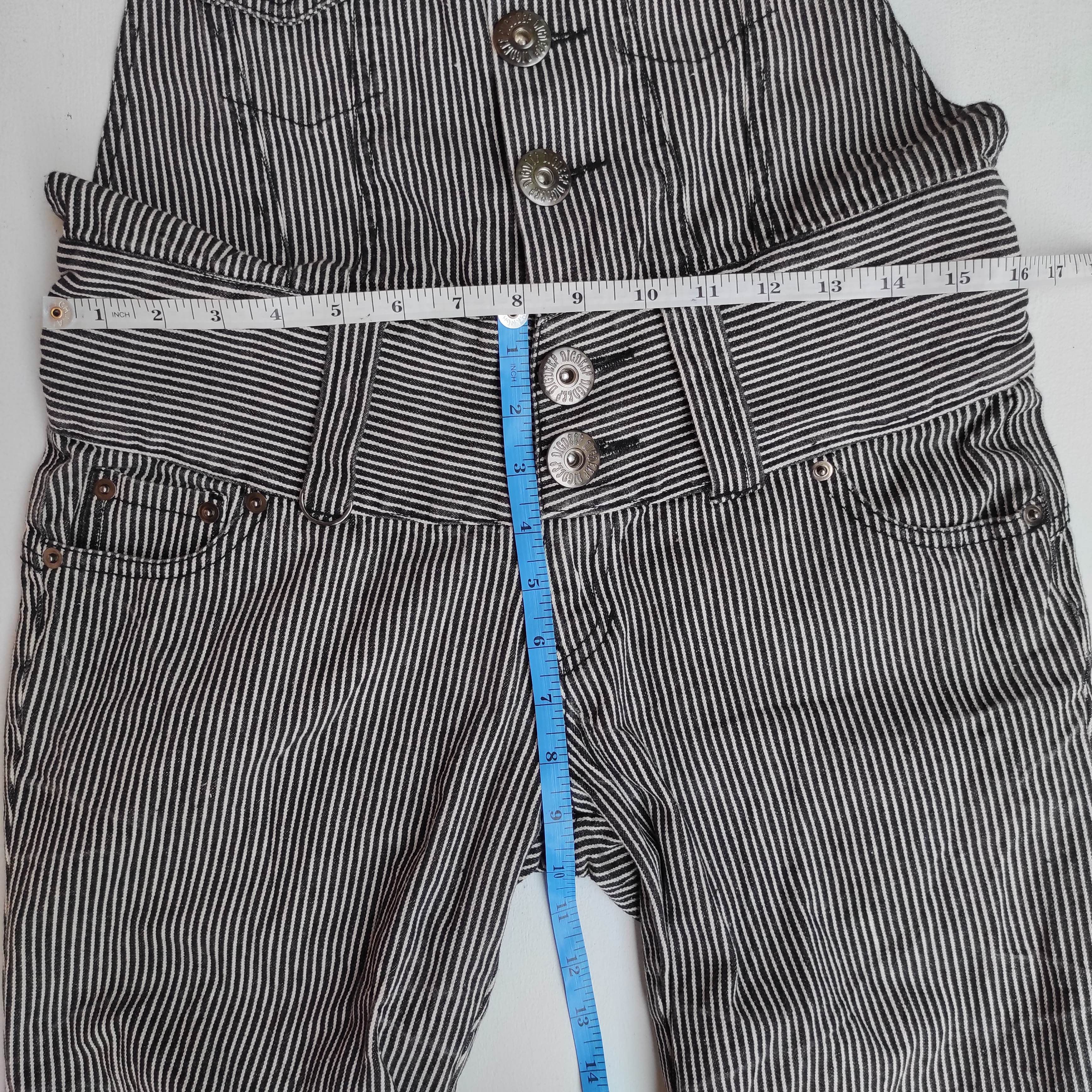 Japanese Brand Vintage Dig Deep Overall Jumpsuit Hickory Stripe Denim Size US 28 / EU 44 - 17 Thumbnail