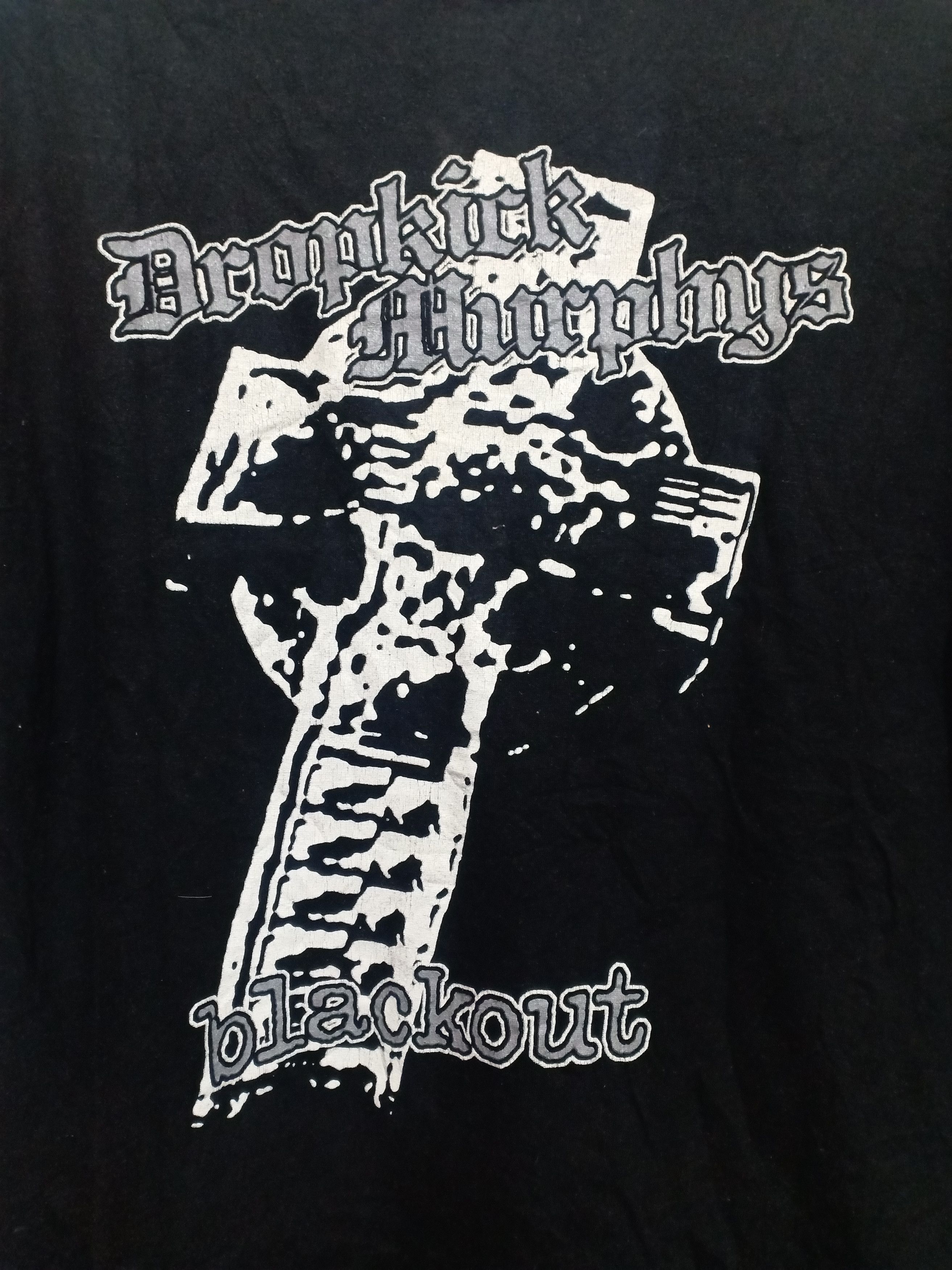 Band Tees Dropkick Murphys Blackout Band cross Vtg 90's t shirt Size US L / EU 52-54 / 3 - 2 Thumbnail