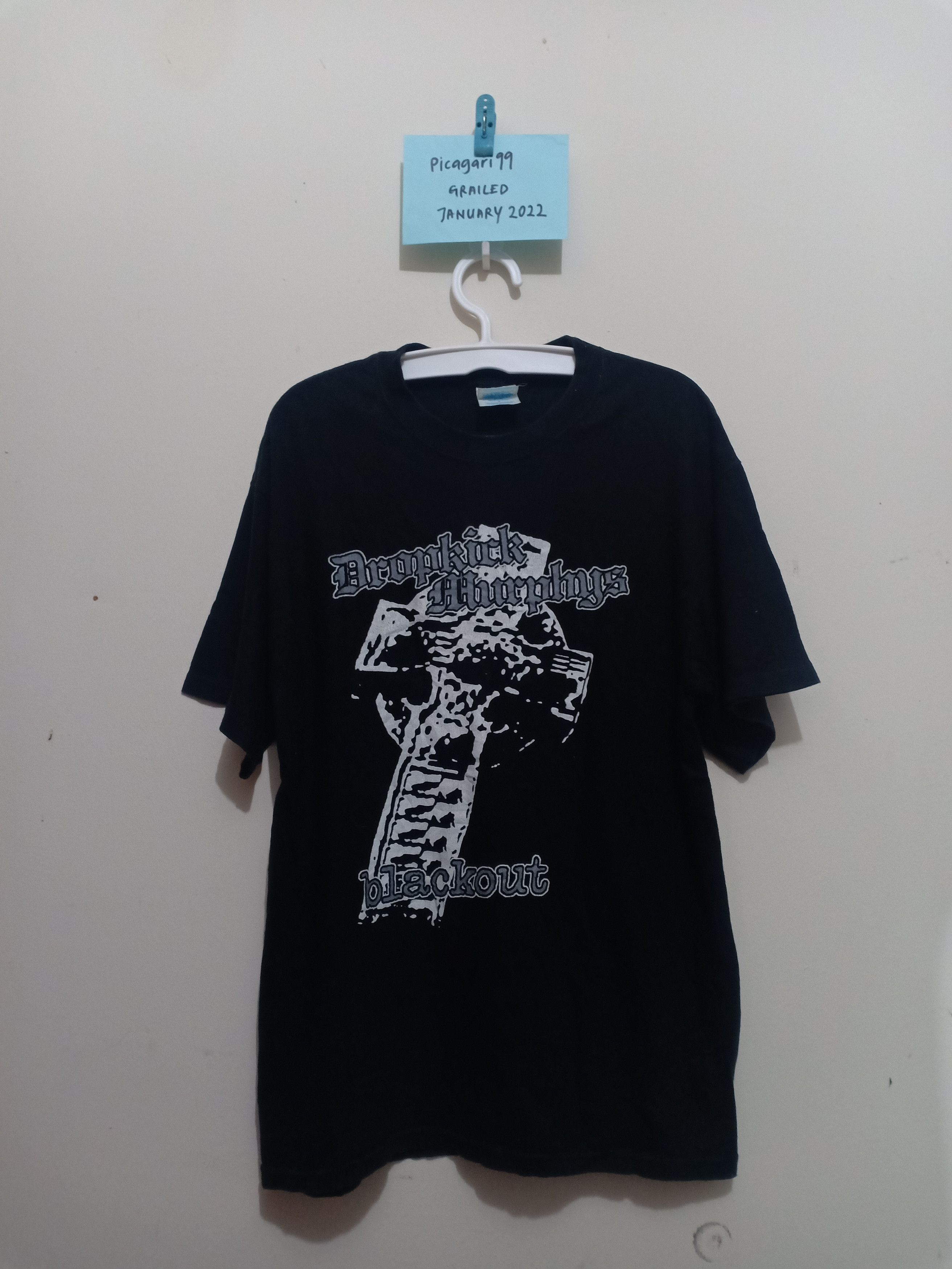 Band Tees Dropkick Murphys Blackout Band cross Vtg 90's t shirt Size US L / EU 52-54 / 3 - 1 Thumbnail