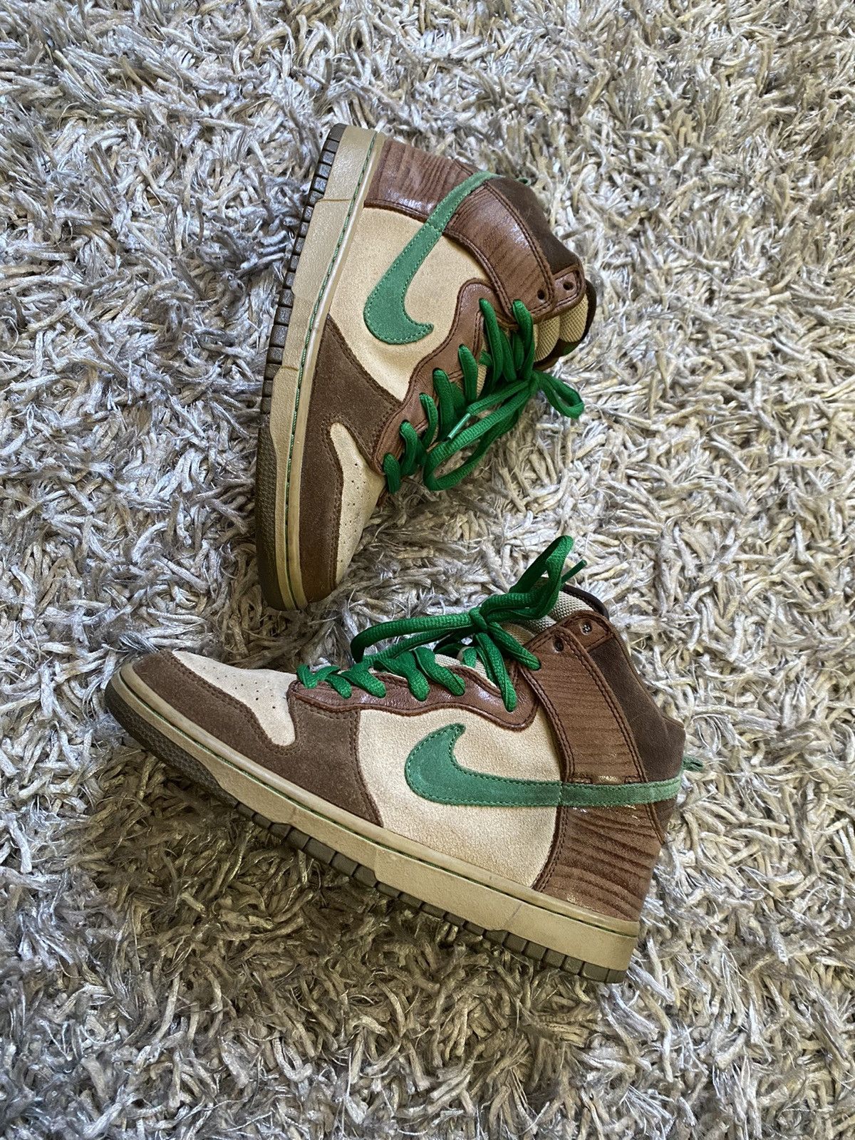Nike × Vintage Dunk High Premium SB Tweed Classic Green  display picture 2