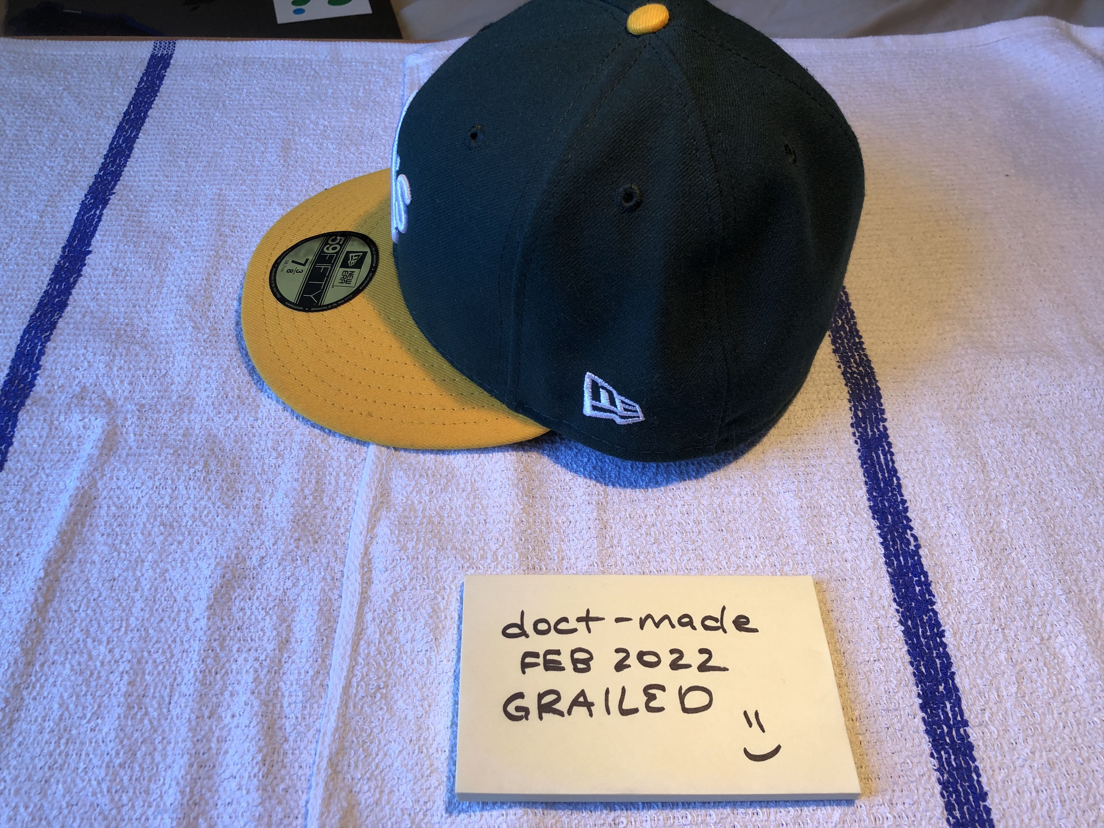 New Era Oakland Athletics New Era Fitted Cap - 7 3/8 Size ONE SIZE - 2 Thumbnail