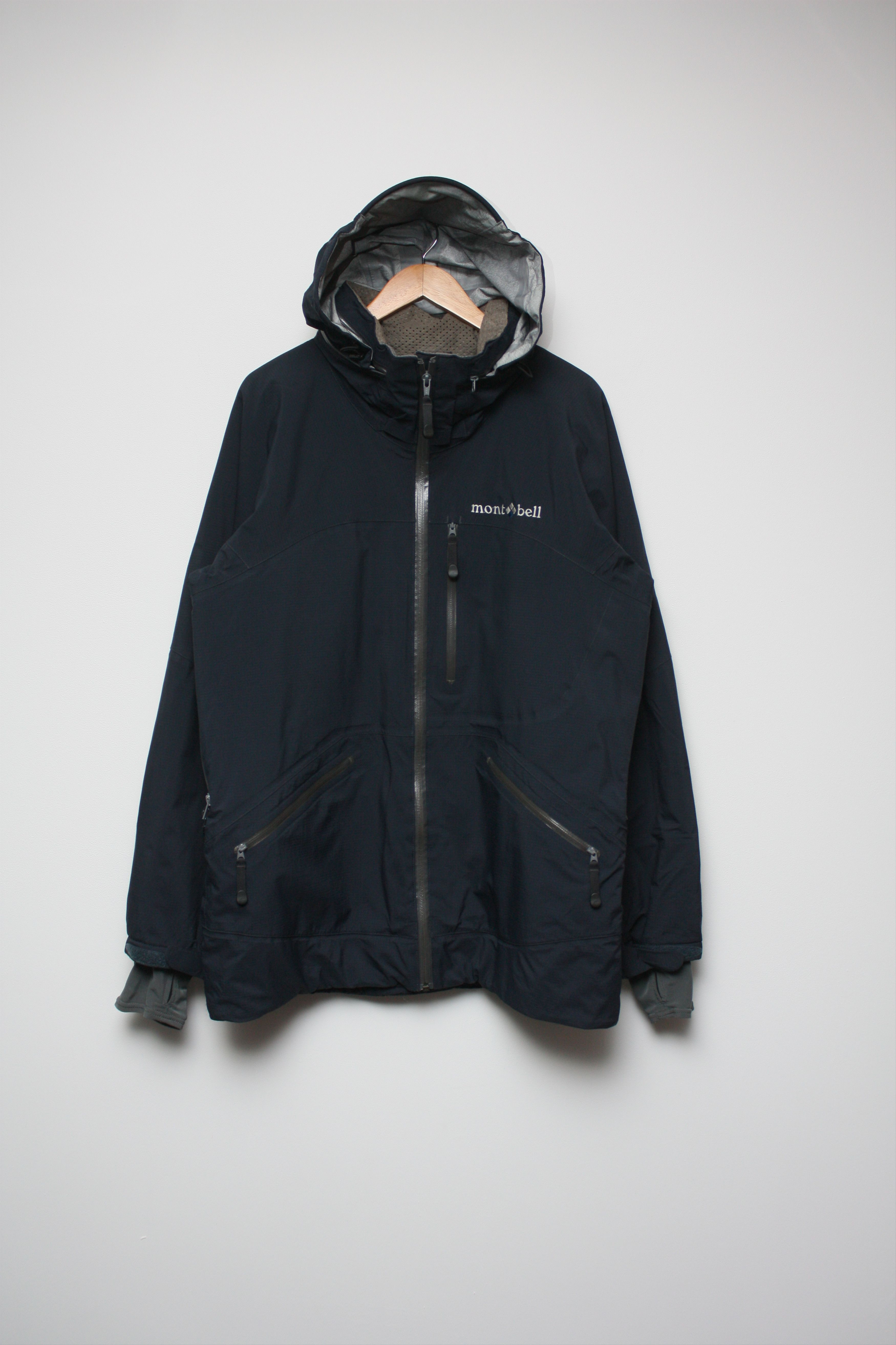 Montbell Montbell Navy Membrana Jacket Outdoor Hiking Size US M / EU 48-50 / 2 - 2 Thumbnail