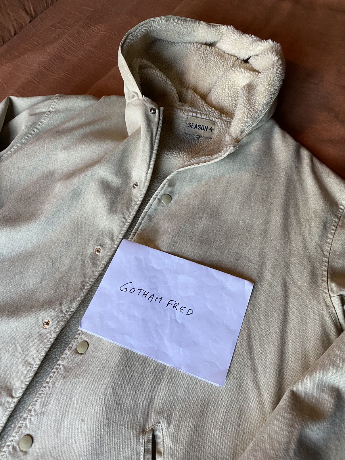 Yeezy Season Yeezy season 4 hooded Sherpa parka coach jacket M | Grailed