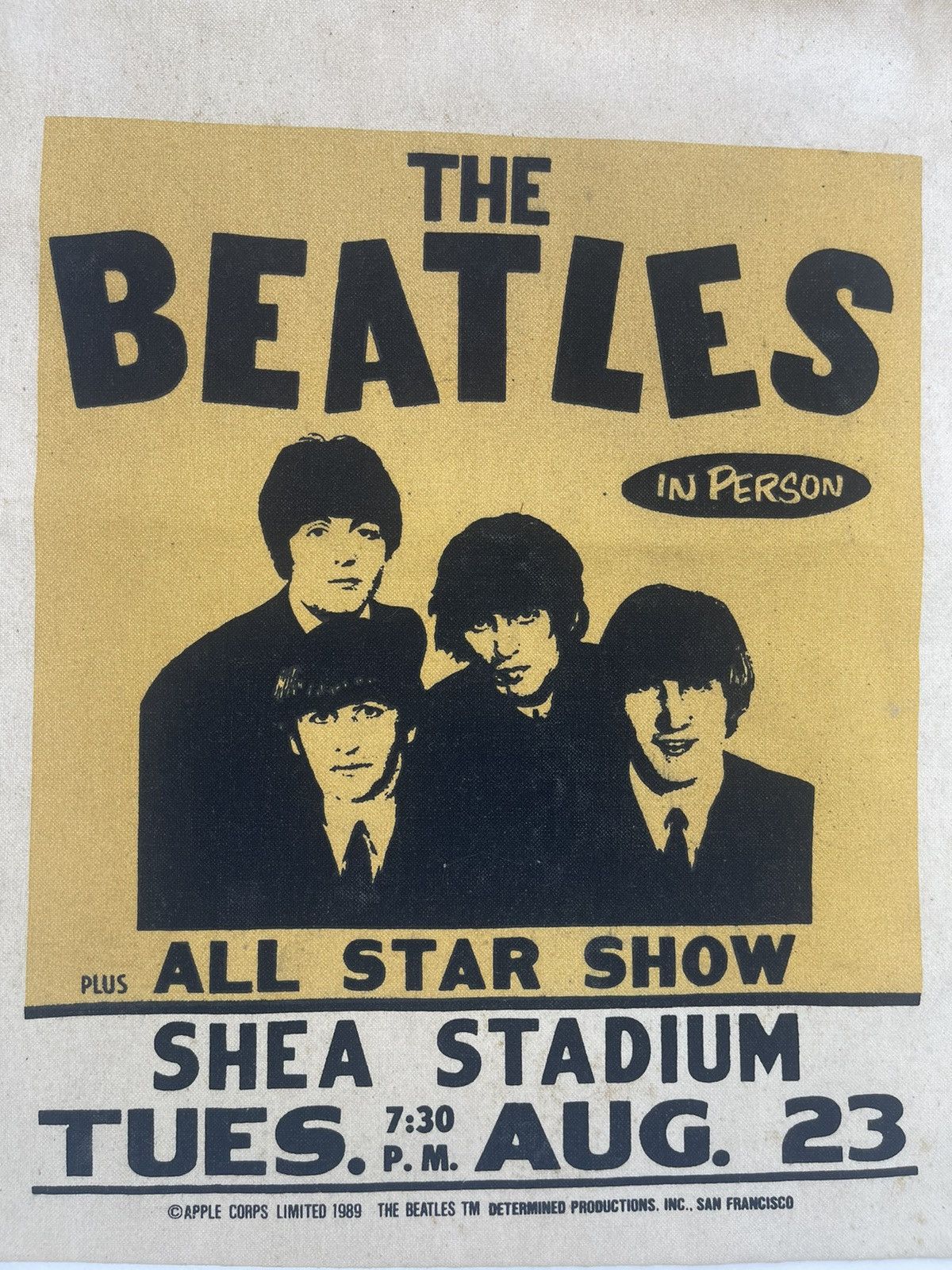 Vintage Vintage 1989 The Beatles Limited Edition Tour Toot Bag Size ONE SIZE - 2 Thumbnail