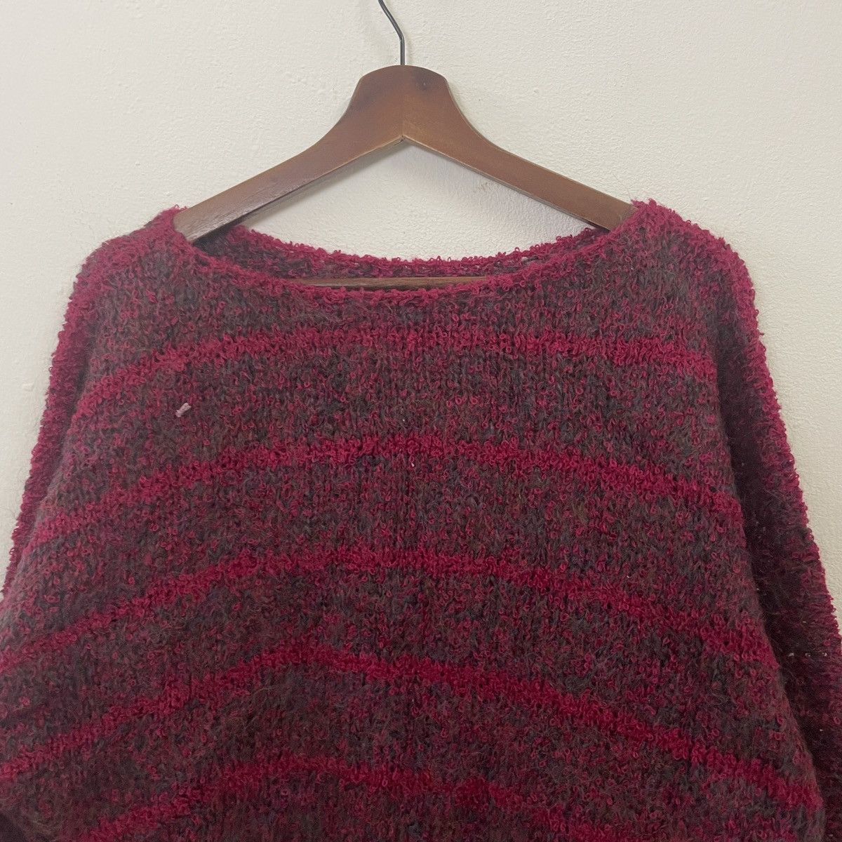 Aran Isles Knitwear Vintage Unbranded Croptop Stripe Knitwear Size US M / EU 48-50 / 2 - 4 Thumbnail