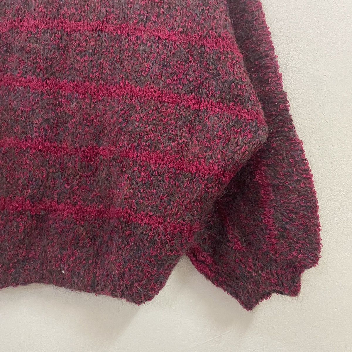 Aran Isles Knitwear Vintage Unbranded Croptop Stripe Knitwear Size US M / EU 48-50 / 2 - 2 Thumbnail