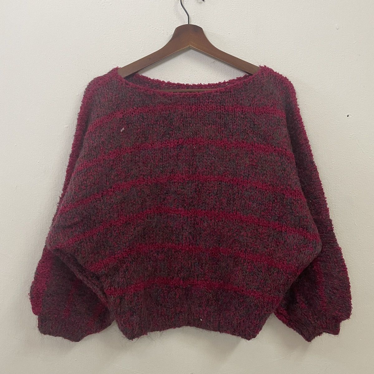 Aran Isles Knitwear Vintage Unbranded Croptop Stripe Knitwear Size US M / EU 48-50 / 2 - 1 Thumbnail