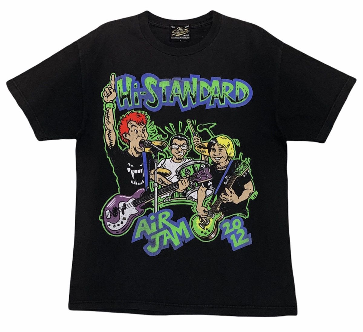 Rare Design Vintage Rock Band Hi-Standard T-shirt 2000s