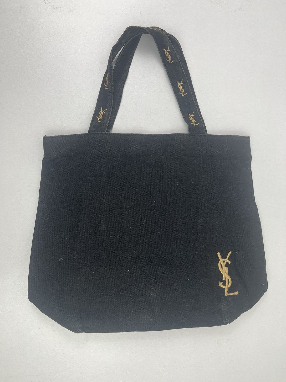 Yves Saint Laurent YSL Tote Bag Black Color Rare Design Size ONE SIZE - 1 Thumbnail