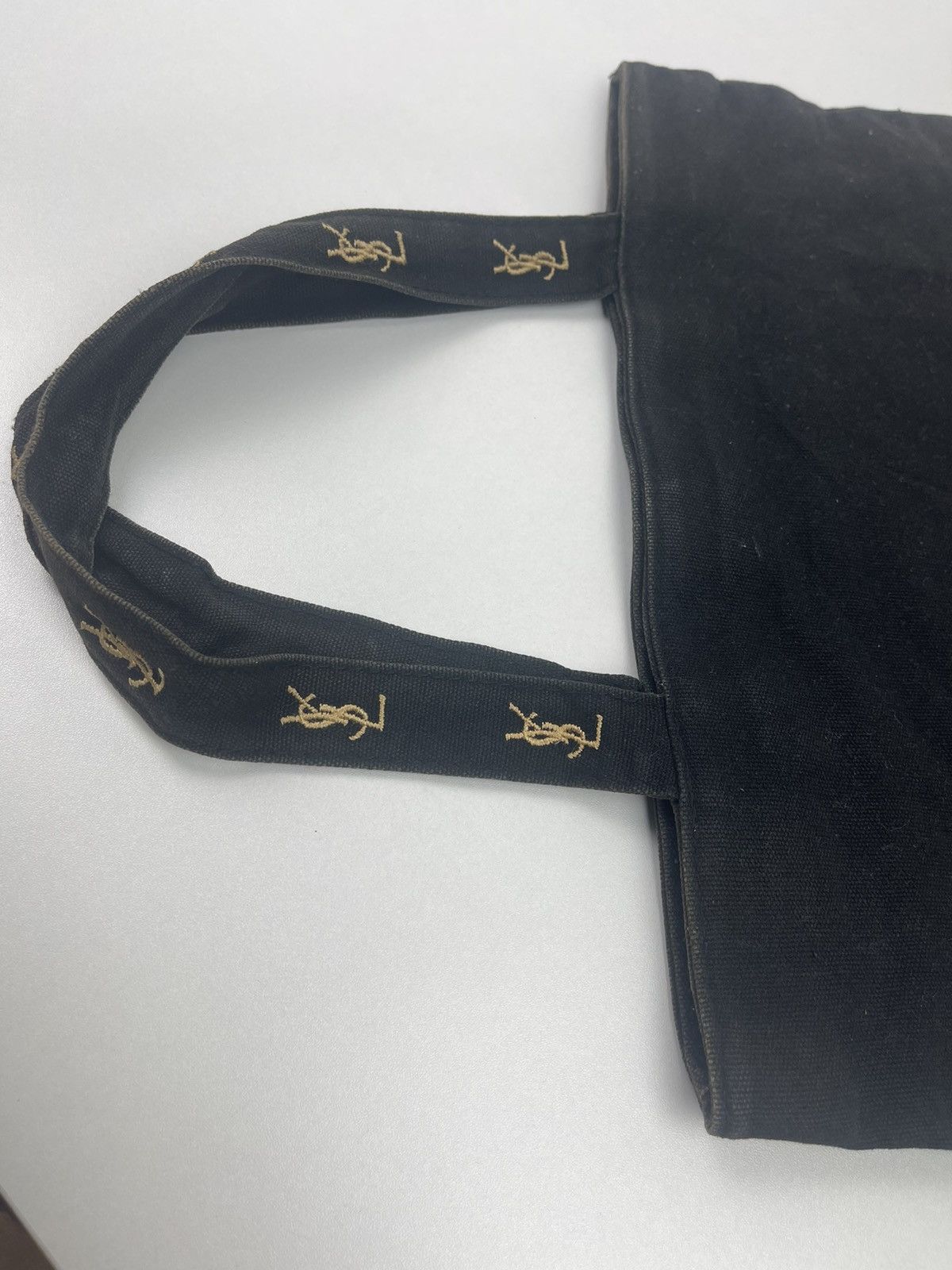 Yves Saint Laurent YSL Tote Bag Black Color Rare Design Size ONE SIZE - 3 Thumbnail