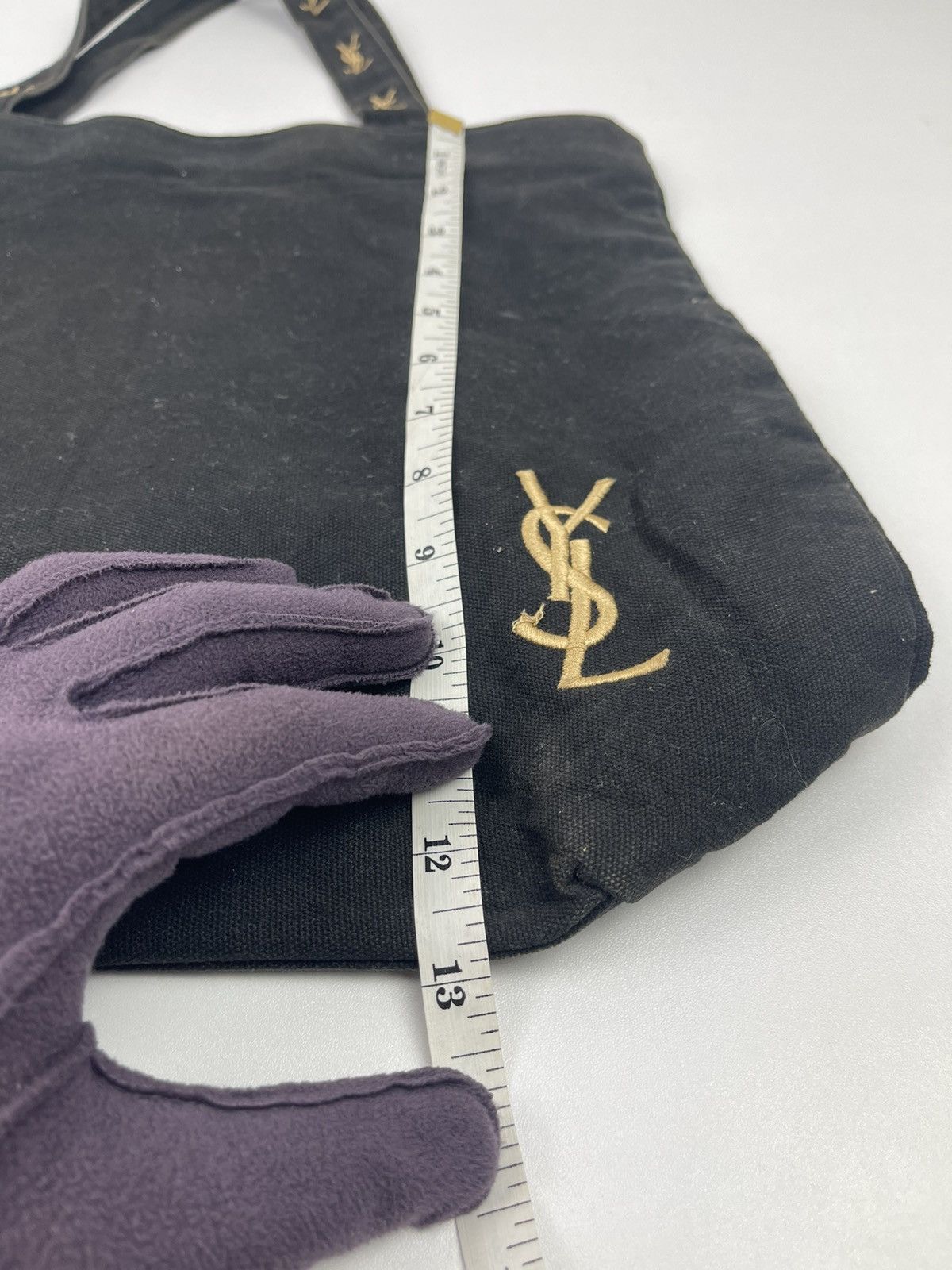 Yves Saint Laurent YSL Tote Bag Black Color Rare Design Size ONE SIZE - 9 Thumbnail