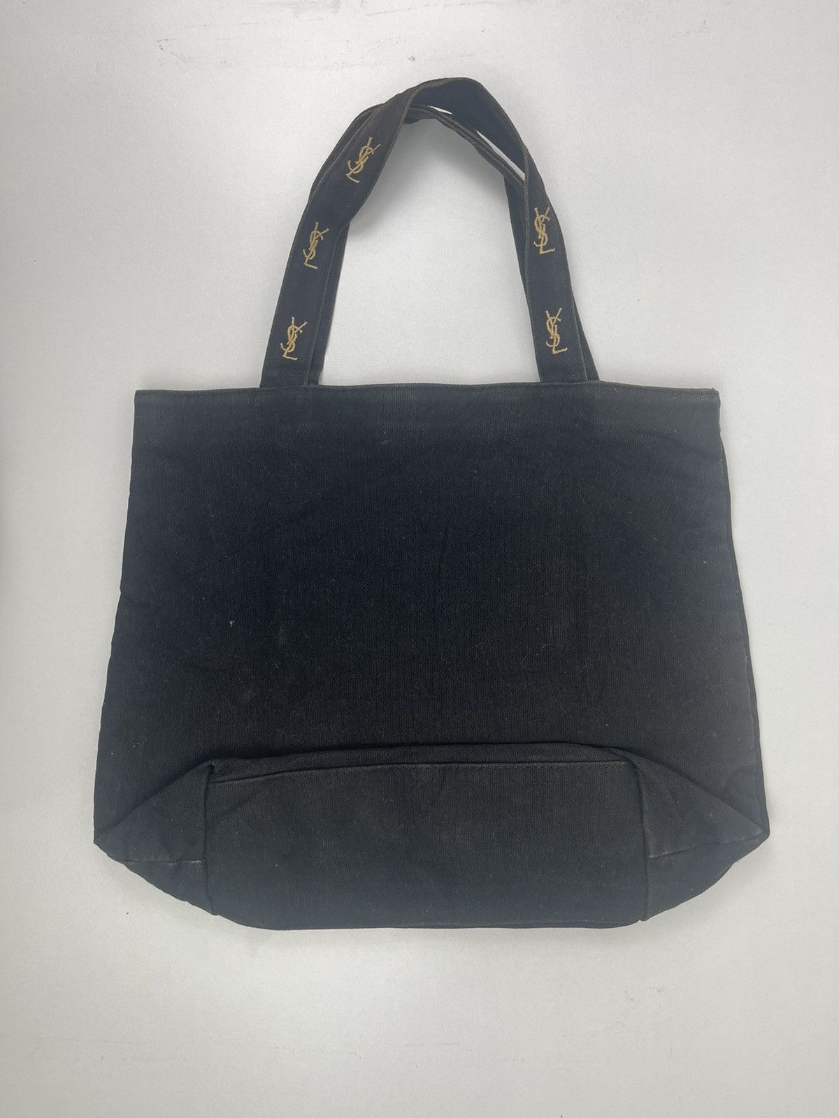 Yves Saint Laurent YSL Tote Bag Black Color Rare Design Size ONE SIZE - 2 Thumbnail
