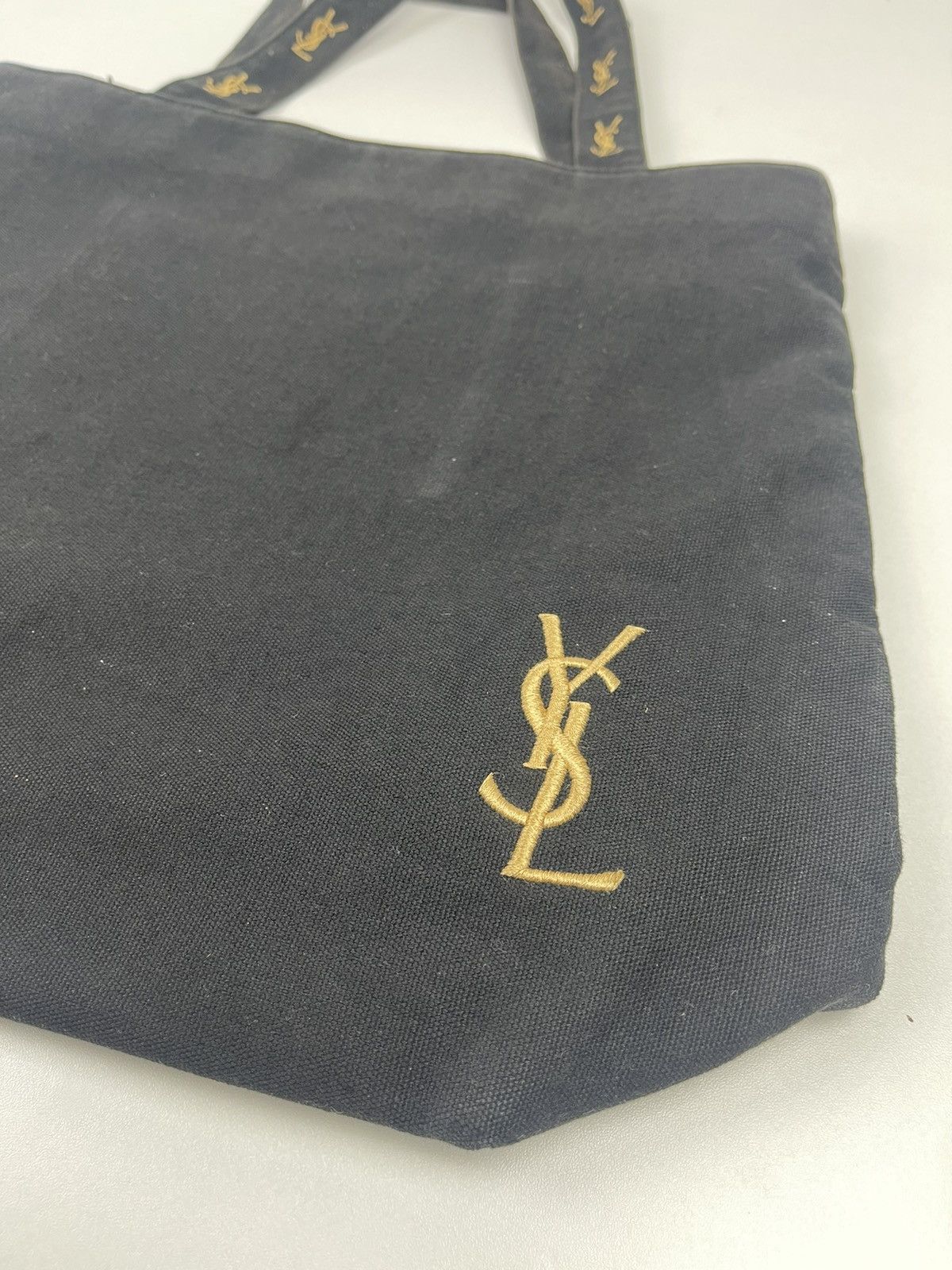 Yves Saint Laurent YSL Tote Bag Black Color Rare Design Size ONE SIZE - 5 Thumbnail