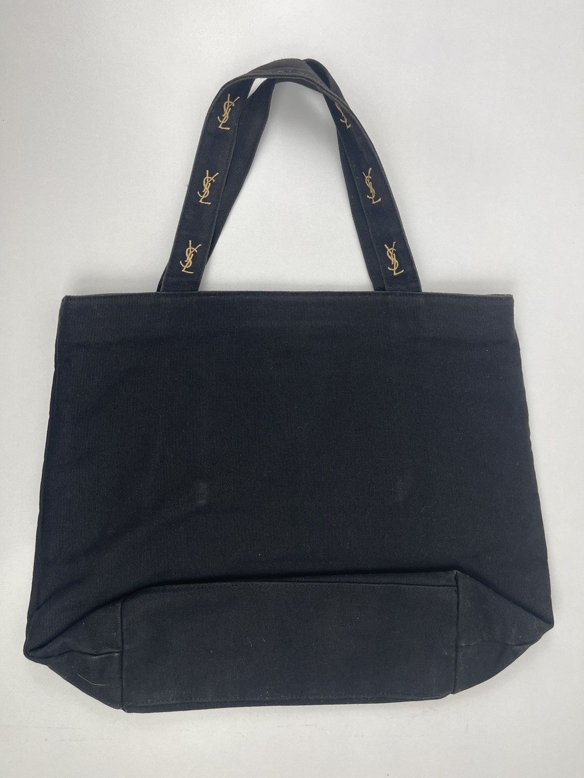 Yves Saint Laurent YSL Tote Bag Black Color Rare Design Size ONE SIZE - 3 Thumbnail