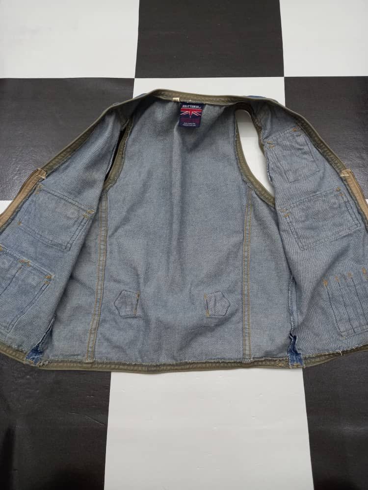 Vintage BRITTANIA Jean Vests Size S / US 4 / IT 40 - 6 Thumbnail