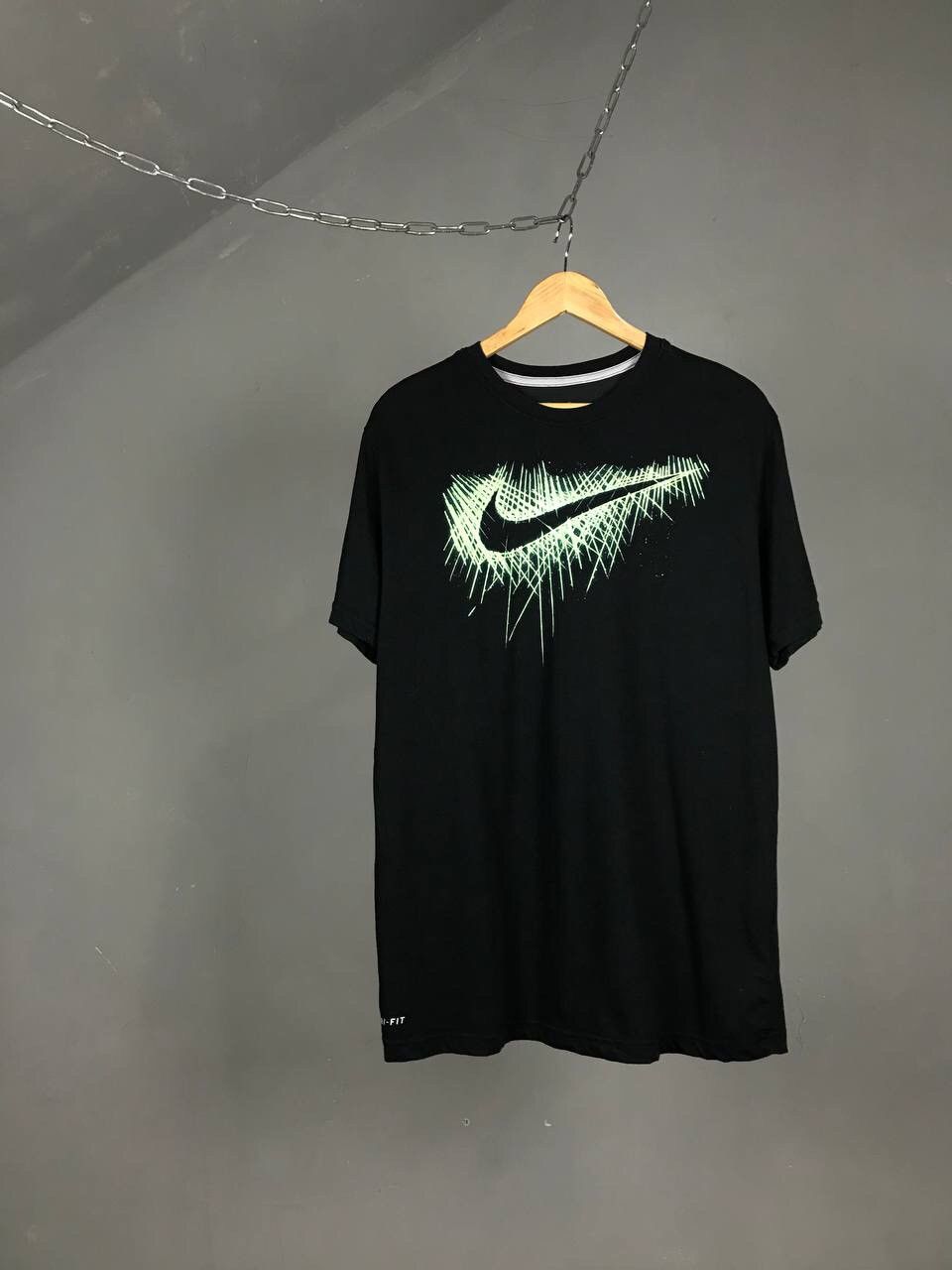 Nike × Vintage Nike swoosh streetwear vintage center logo tee Size US L / EU 52-54 / 3 - 1 Thumbnail