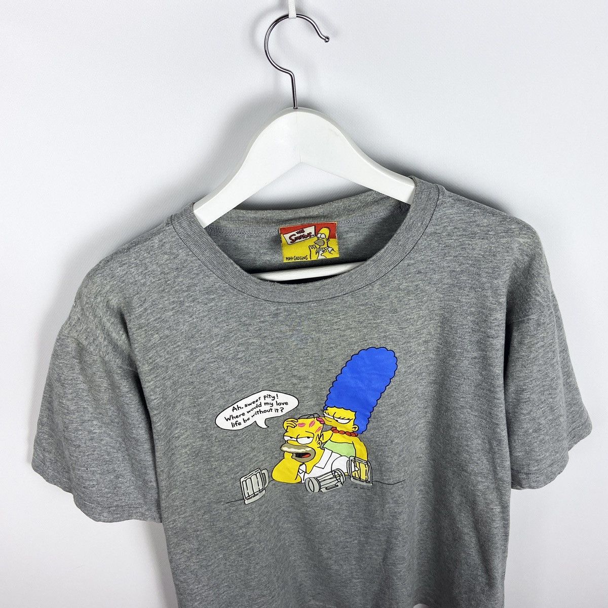 Vintage Vintage 00s The Simpsons Homer & Marge tee size XXL Woman Size US M / EU 48-50 / 2 - 2 Thumbnail