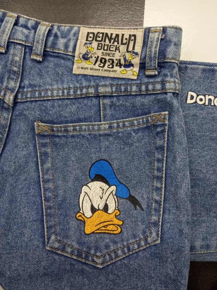Disney DONALD DUCK High Waist Jeans Size 26" / US 2 / IT 38 - 4 Thumbnail