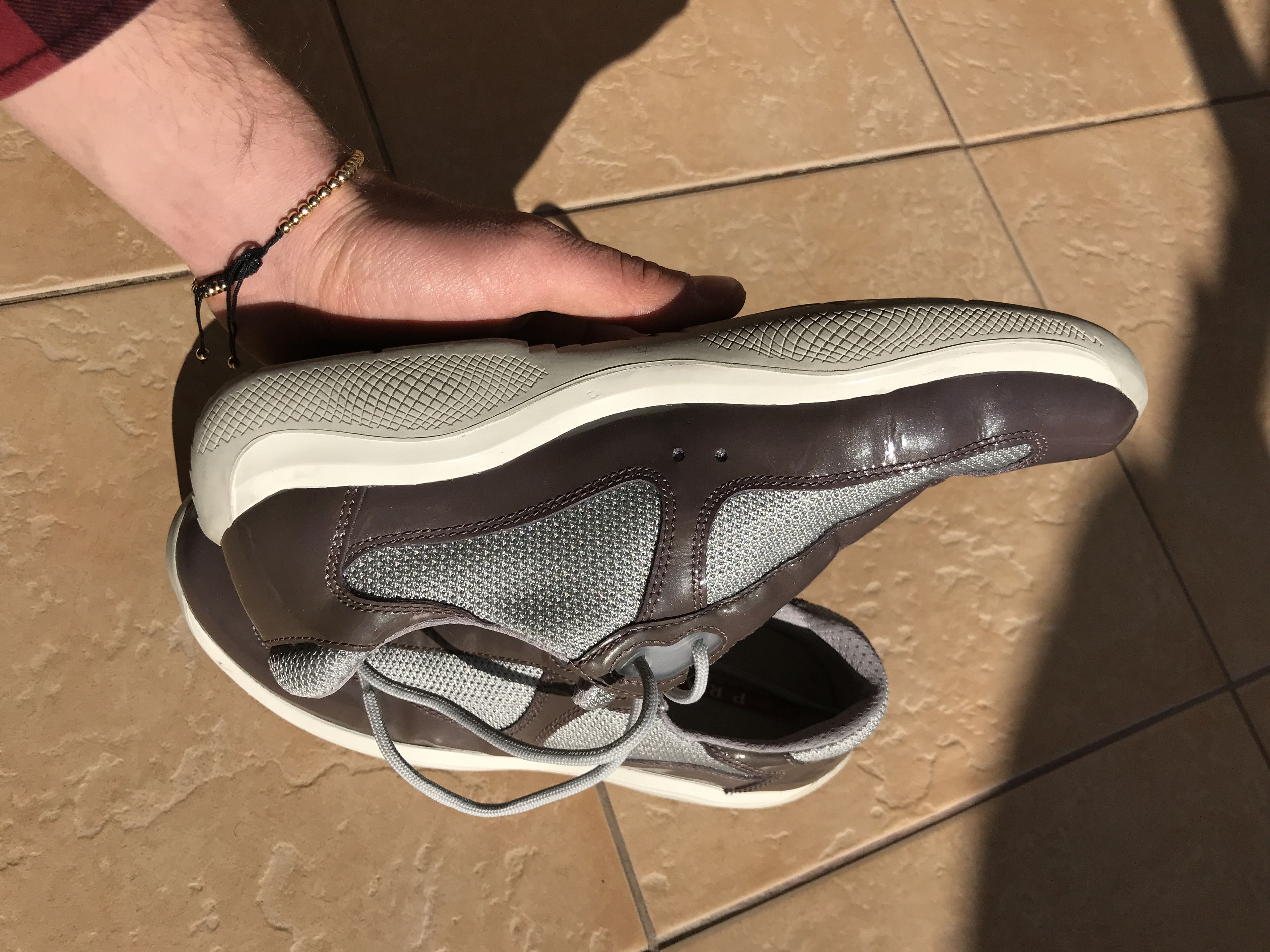 Prada PRADA America Cup Leather Casual Unisex Women Size 39 6.5 Size US 6.5 / EU 39-40 - 13 Thumbnail