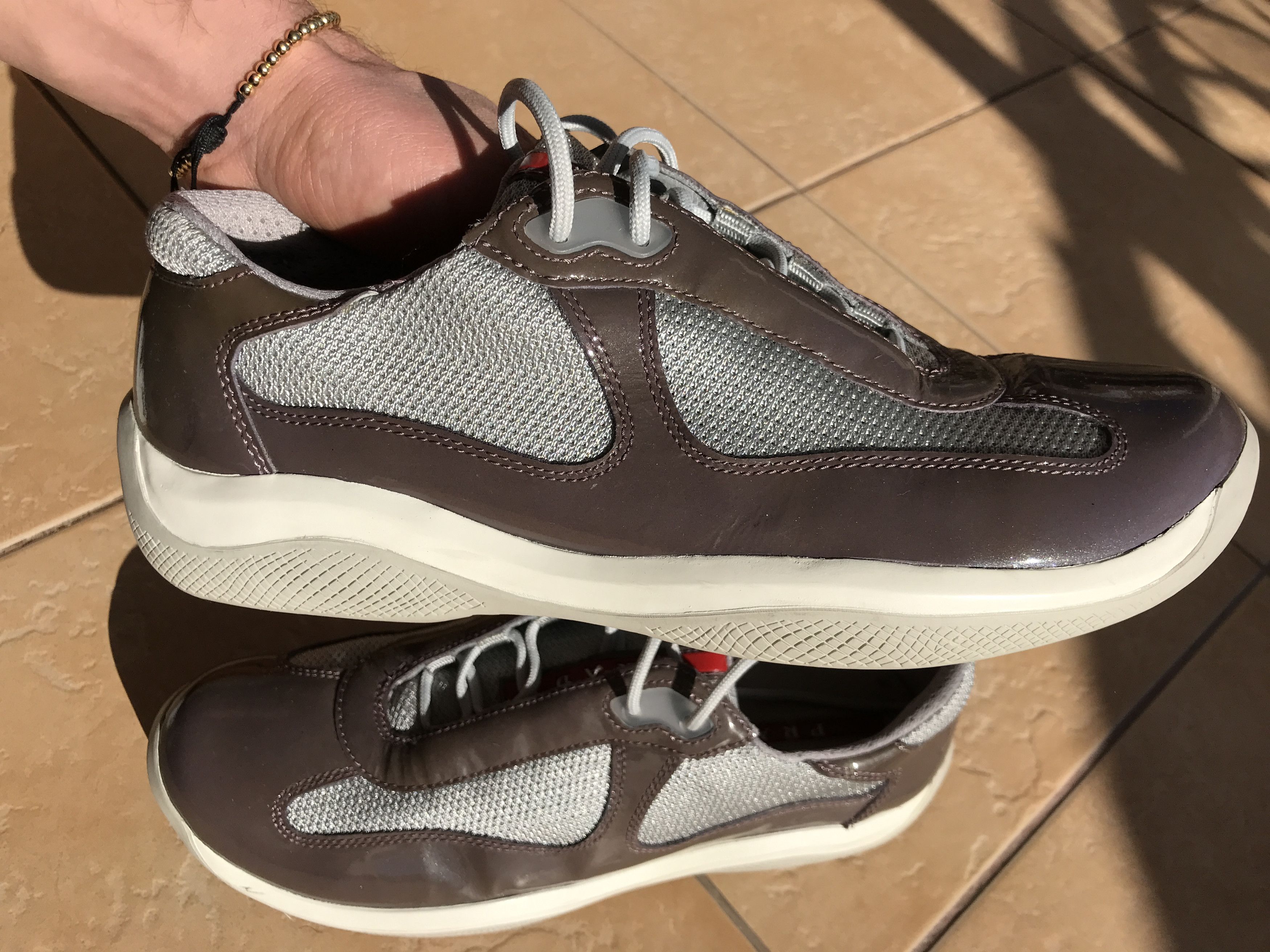 Prada PRADA America Cup Leather Casual Unisex Women Size 39 6.5 Size US 6.5 / EU 39-40 - 10 Thumbnail