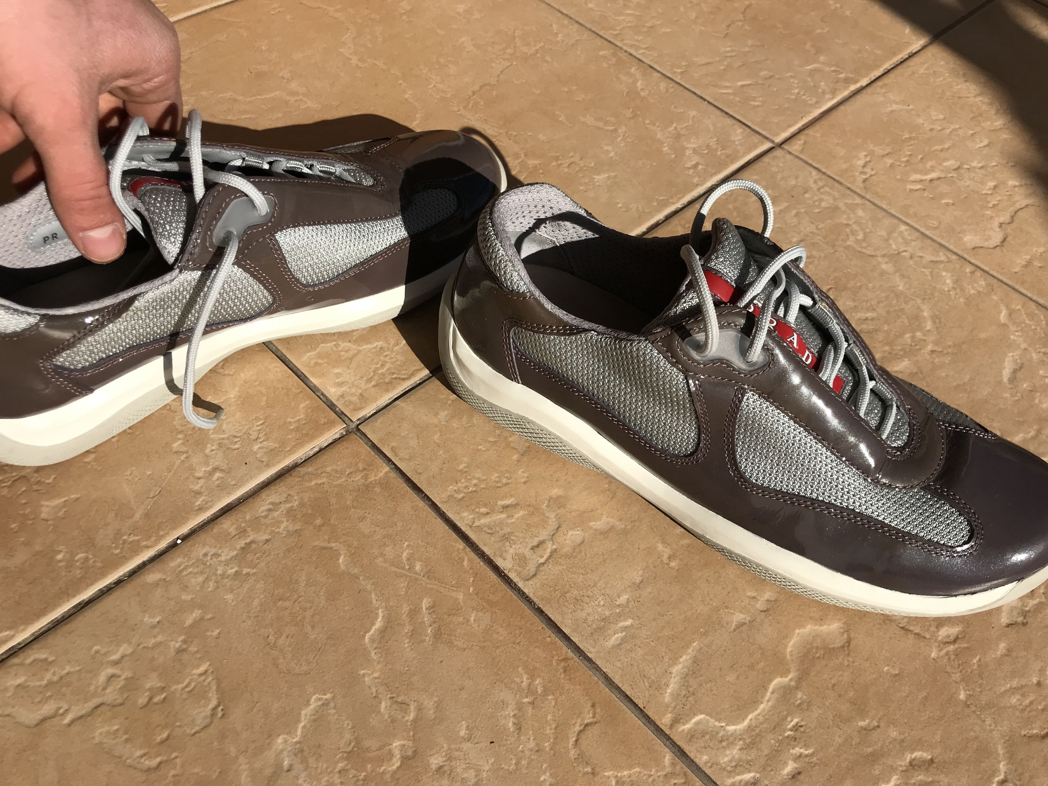 Prada PRADA America Cup Leather Casual Unisex Women Size 39 6.5 Size US 6.5 / EU 39-40 - 4 Thumbnail
