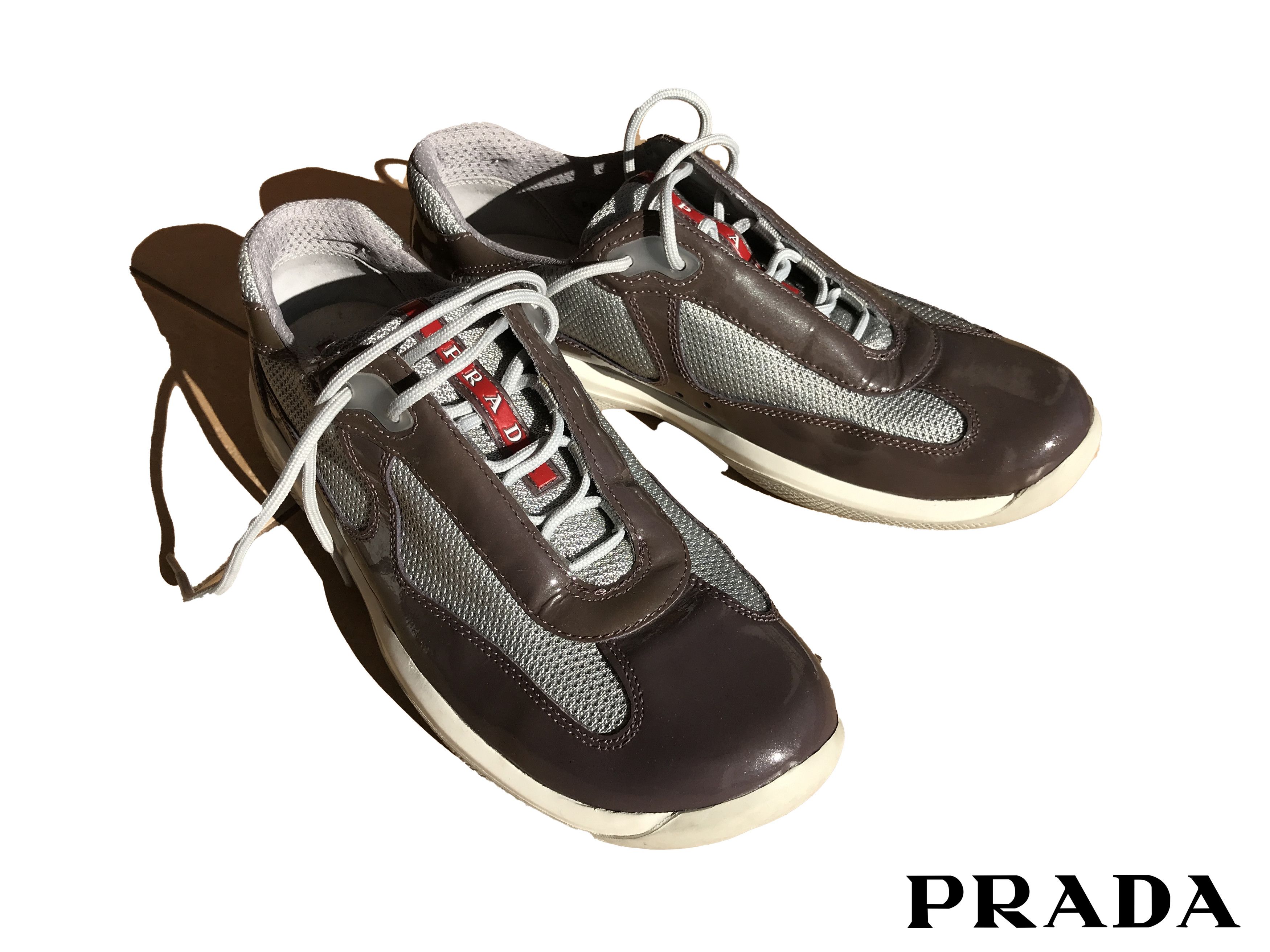 Prada PRADA America Cup Leather Casual Unisex Women Size 39 6.5 Size US 6.5 / EU 39-40 - 1 Thumbnail