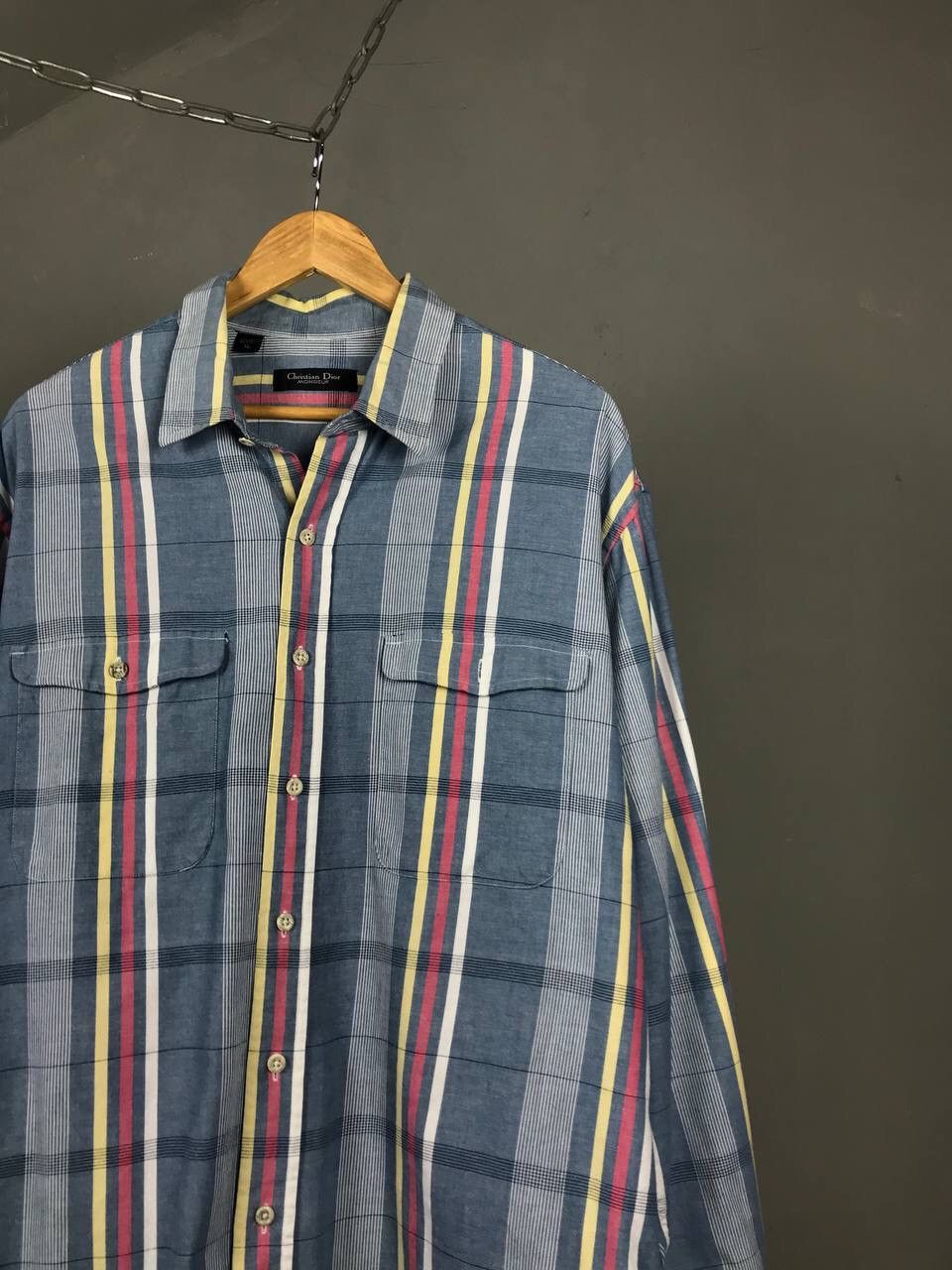 Christian Dior Monsieur Christian Dior Monsieur crazy vintage luxury shirt Size US XL / EU 56 / 4 - 2 Thumbnail