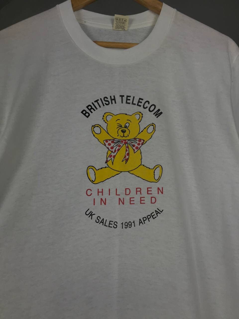 Vintage Children in Need 1991 American vintage made in USA tee Size US L / EU 52-54 / 3 - 3 Thumbnail