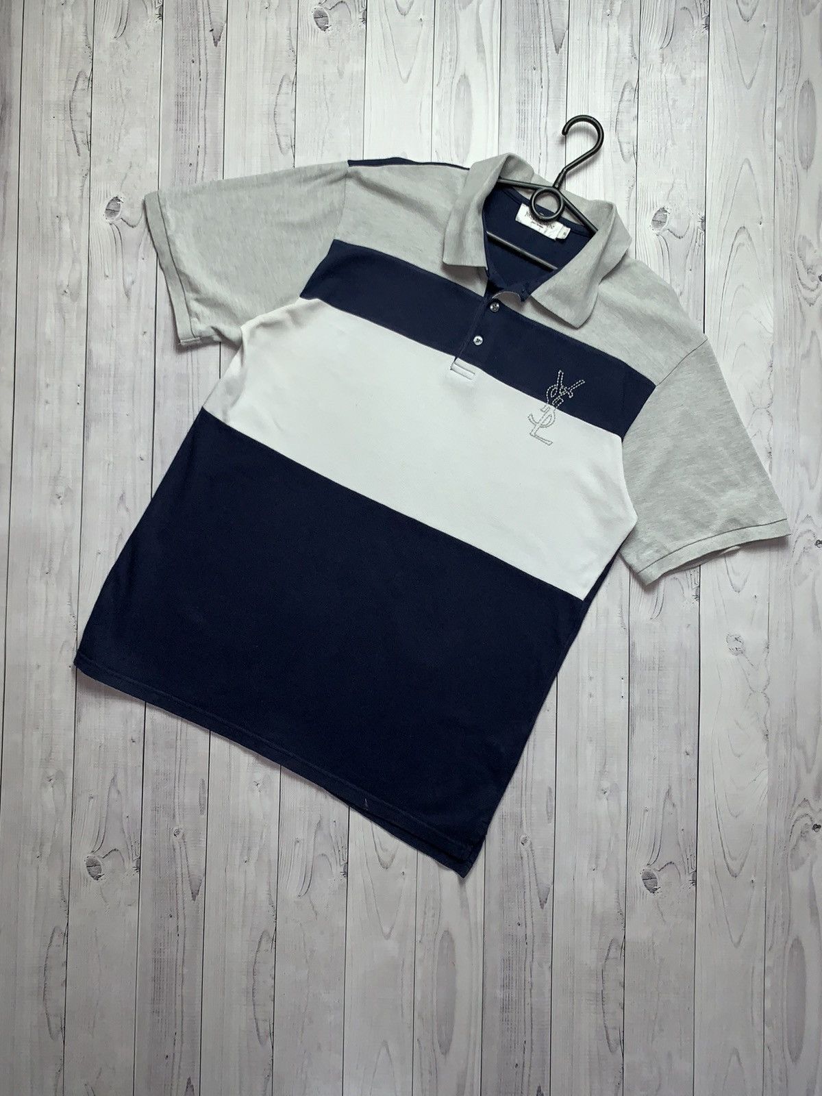 Vintage × Yves Saint Laurent Vintage Yves Saint Laurent polo Big logo size Xl Size US XL / EU 56 / 4 - 1 Thumbnail