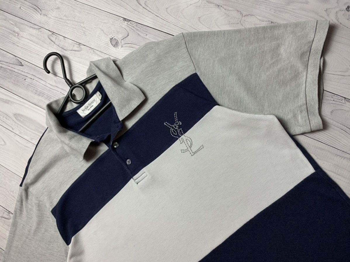 Vintage × Yves Saint Laurent Vintage Yves Saint Laurent polo Big logo size Xl Size US XL / EU 56 / 4 - 3 Thumbnail